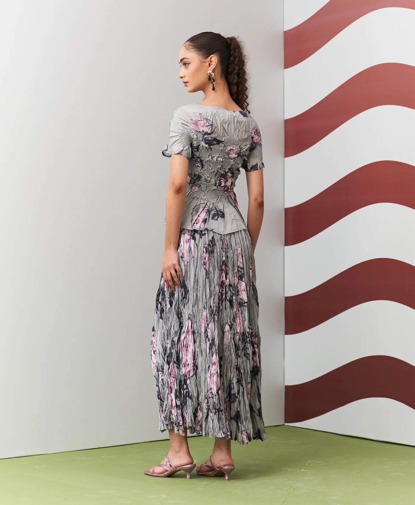 GREY JASMIN SKIRT SET