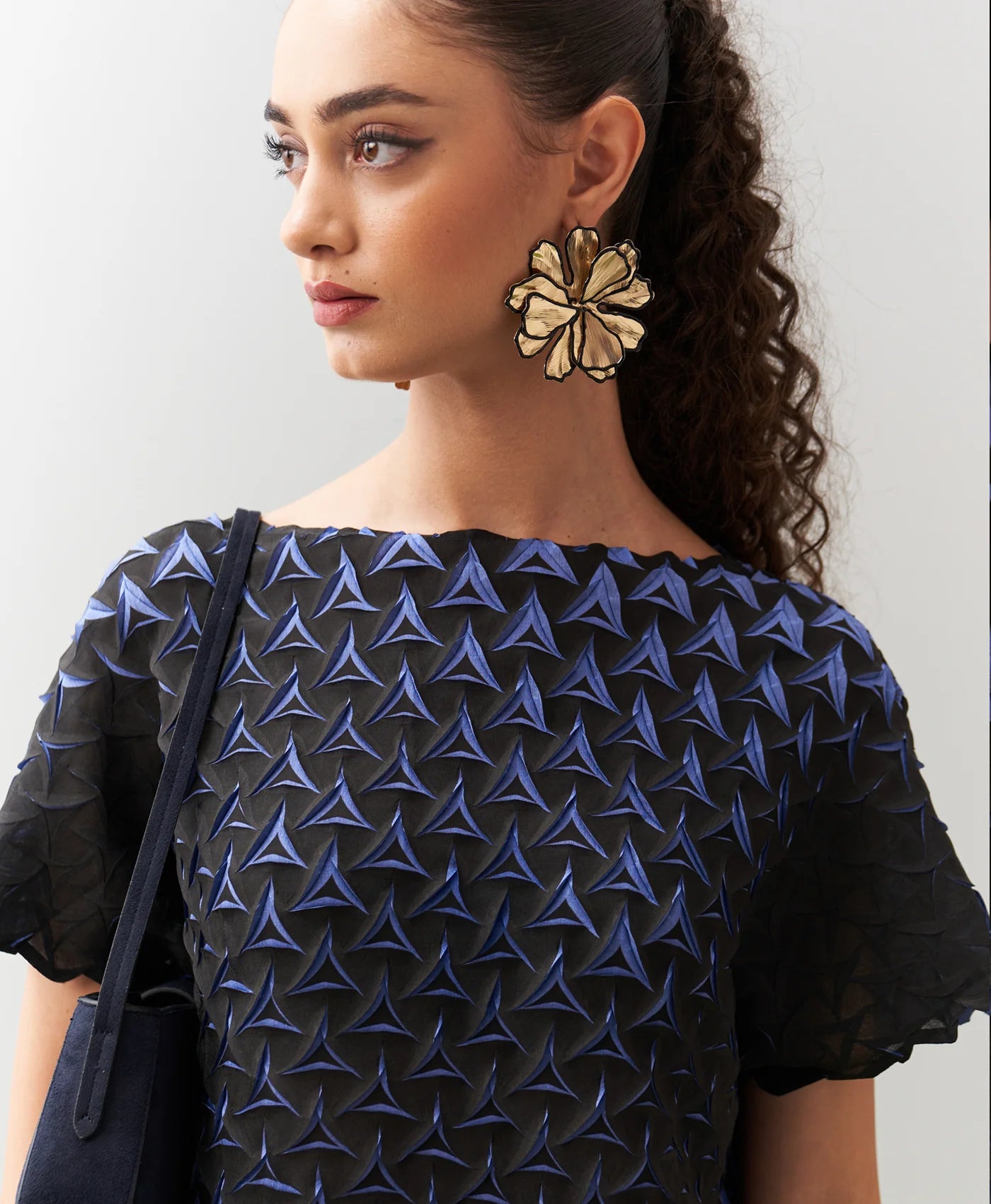 BLUE BLACK ALTO SKIRT SET