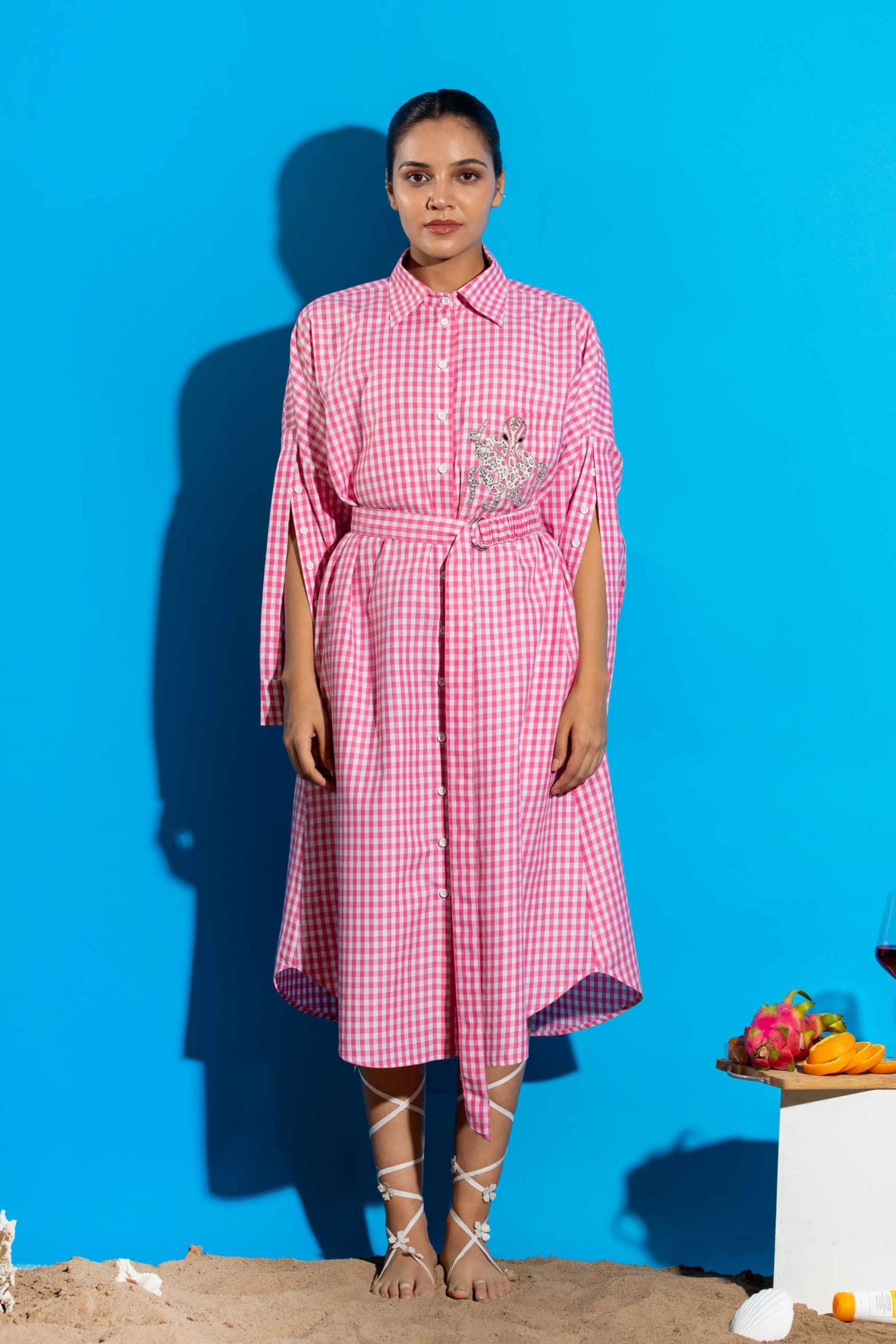 Pink Polypus Pocket Octopus Dress
