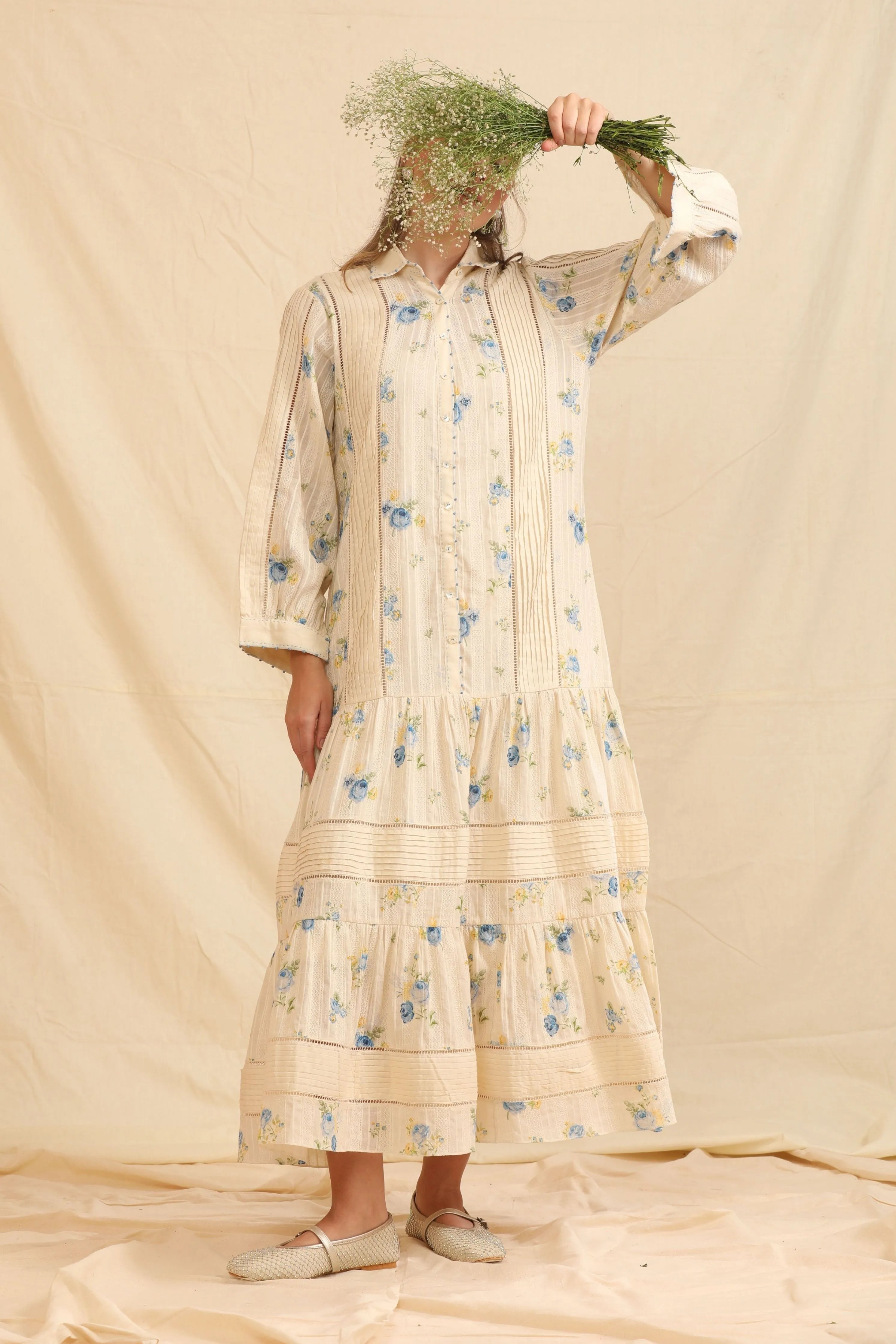 White & Blue Dress
