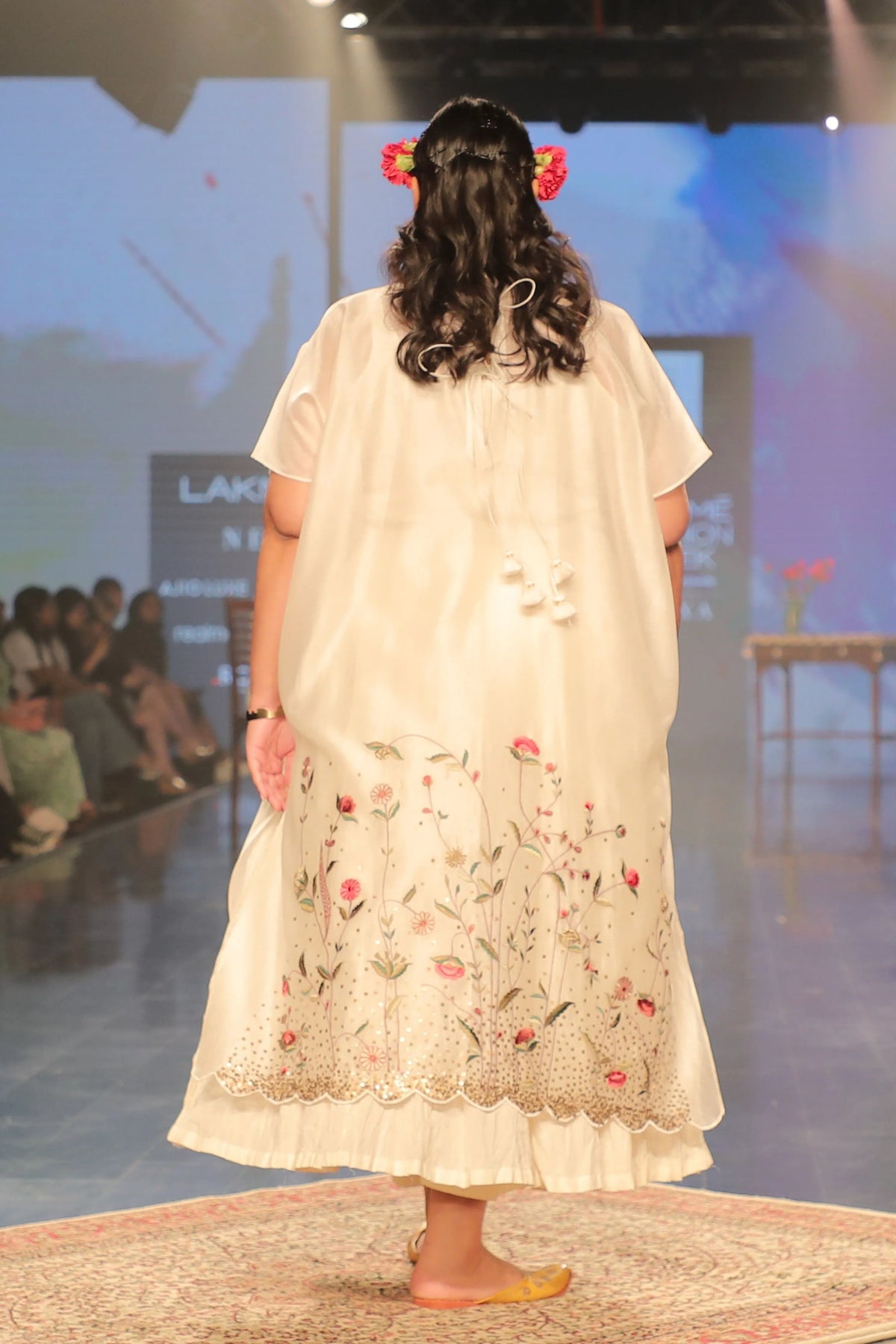Ivory Floral Dress
