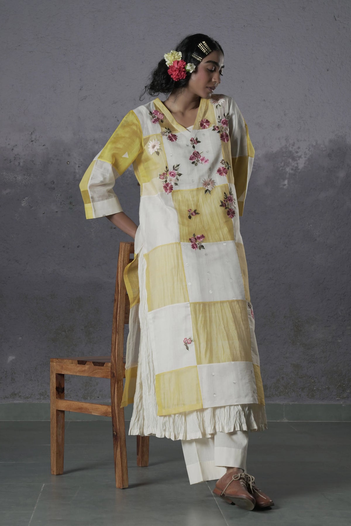Yellow Ivory Butas Dress