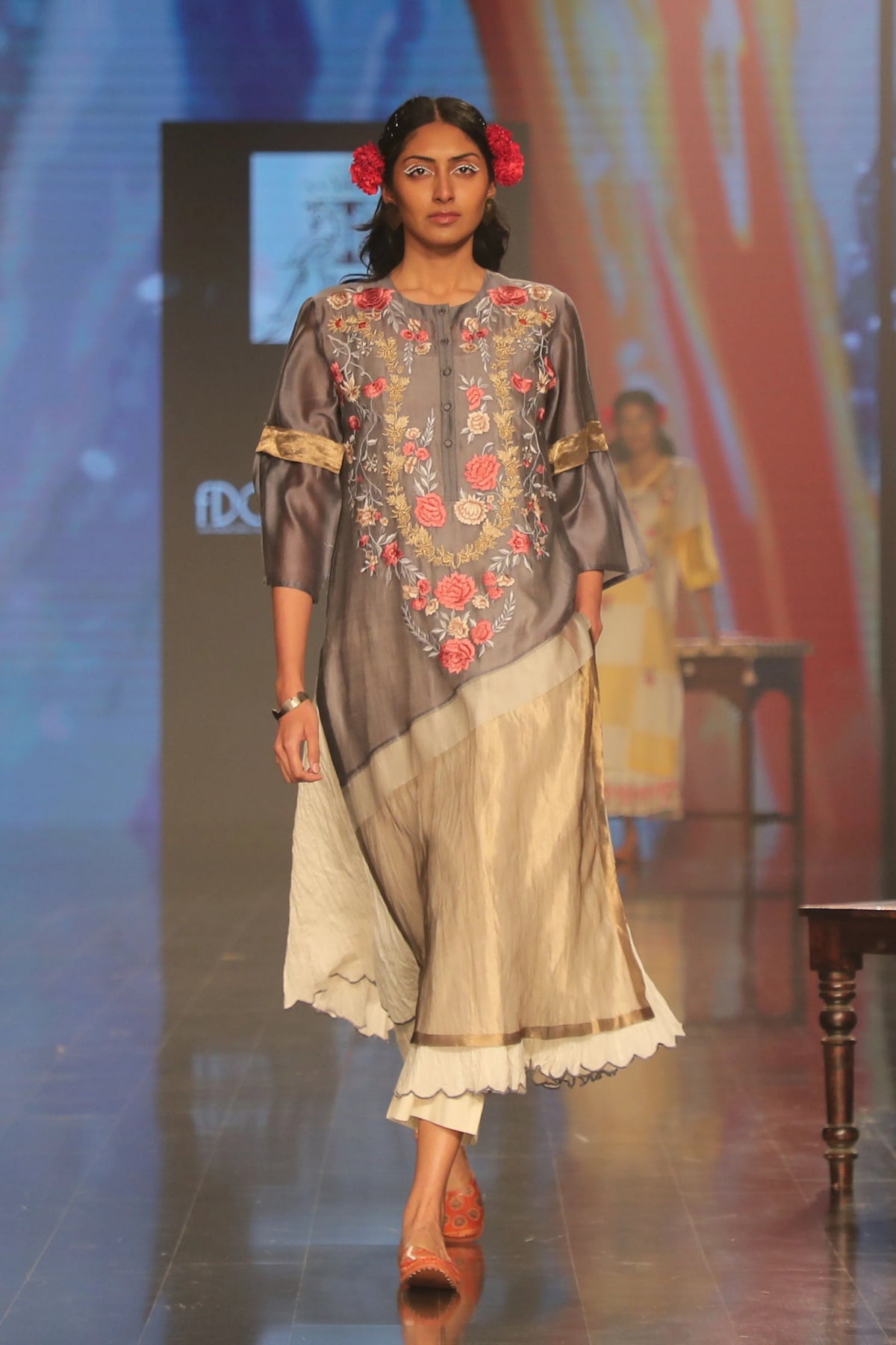 Dark Grey Kurta Set