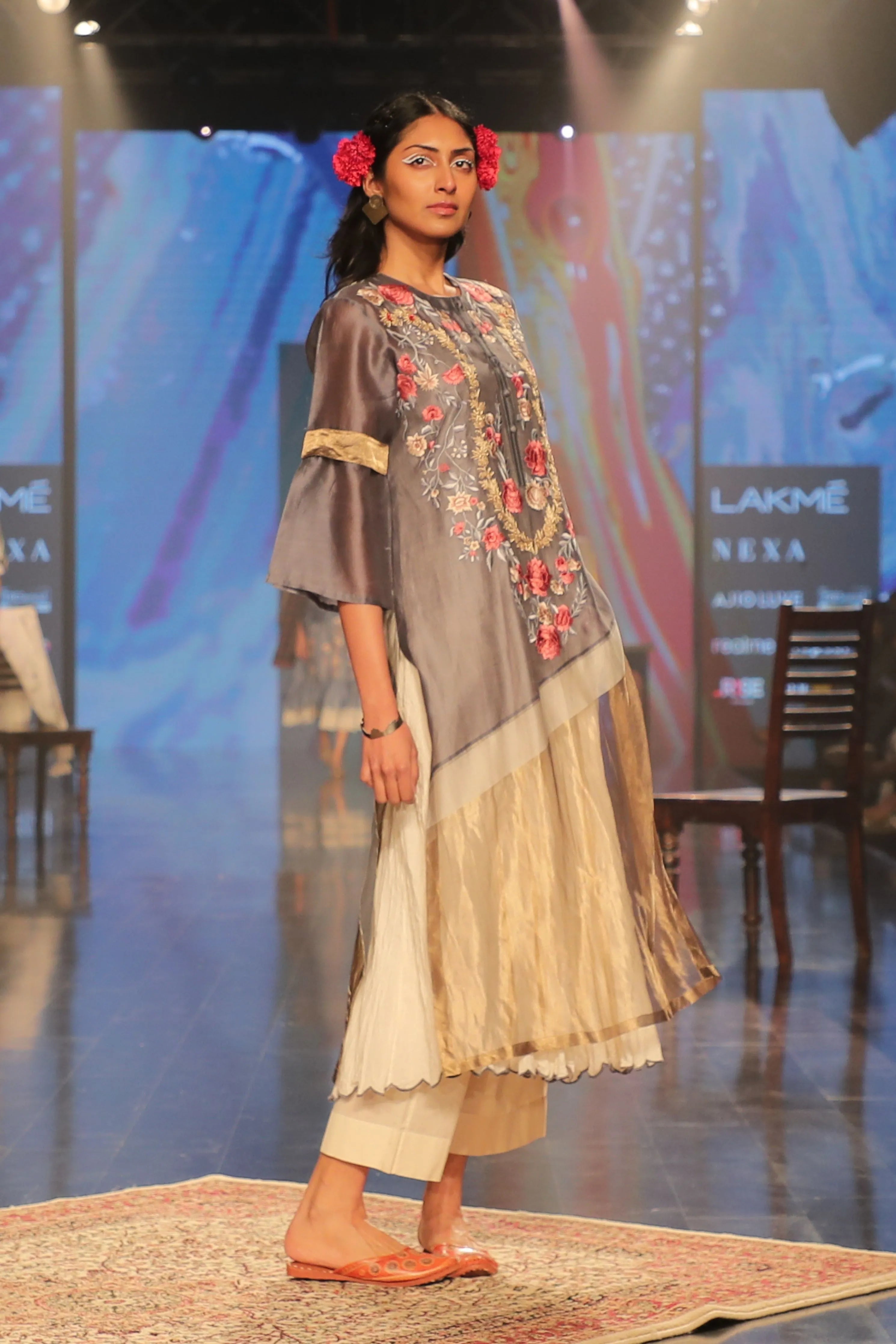 Dark Grey Kurta Set