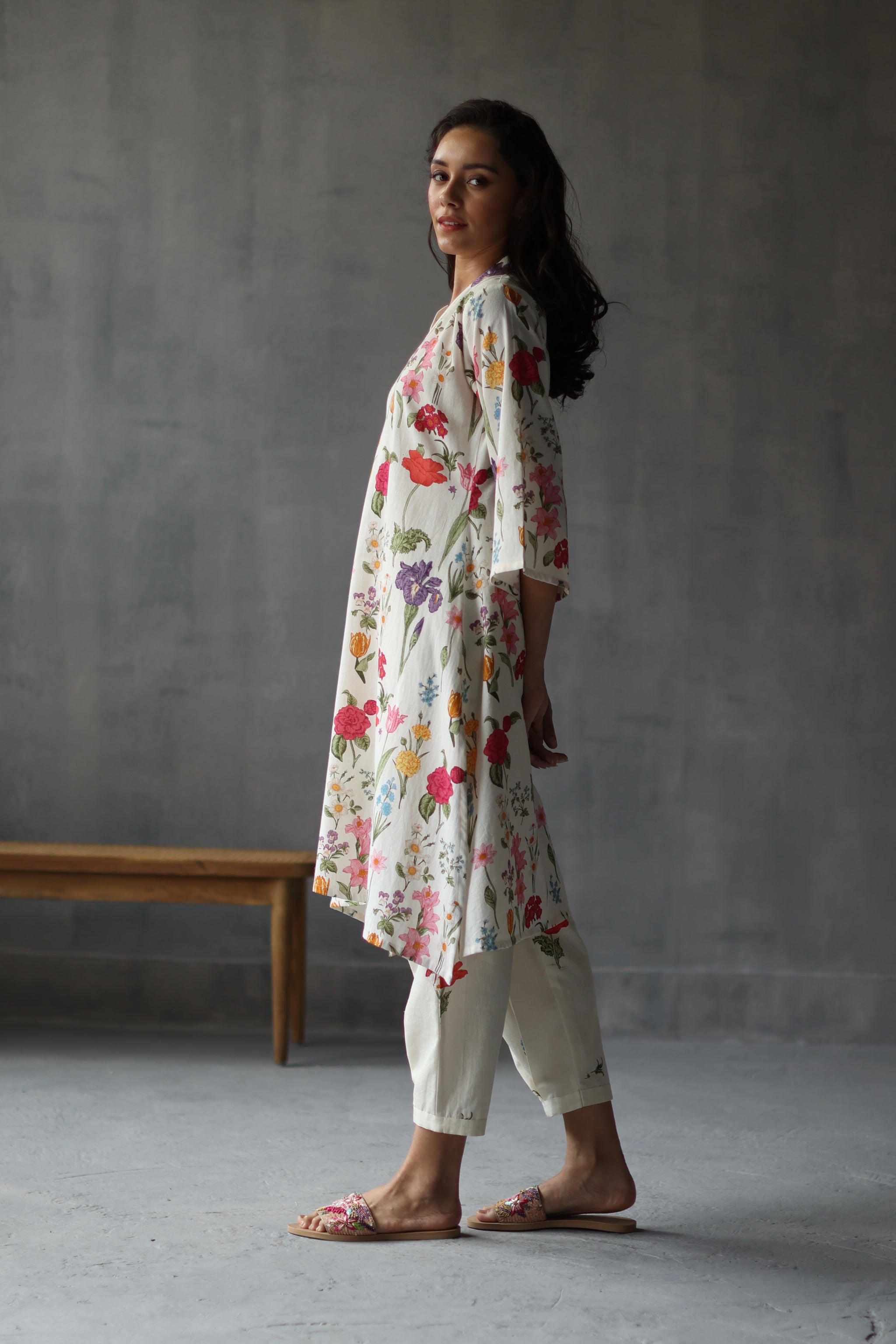 Primrose Kurta Set Ivory