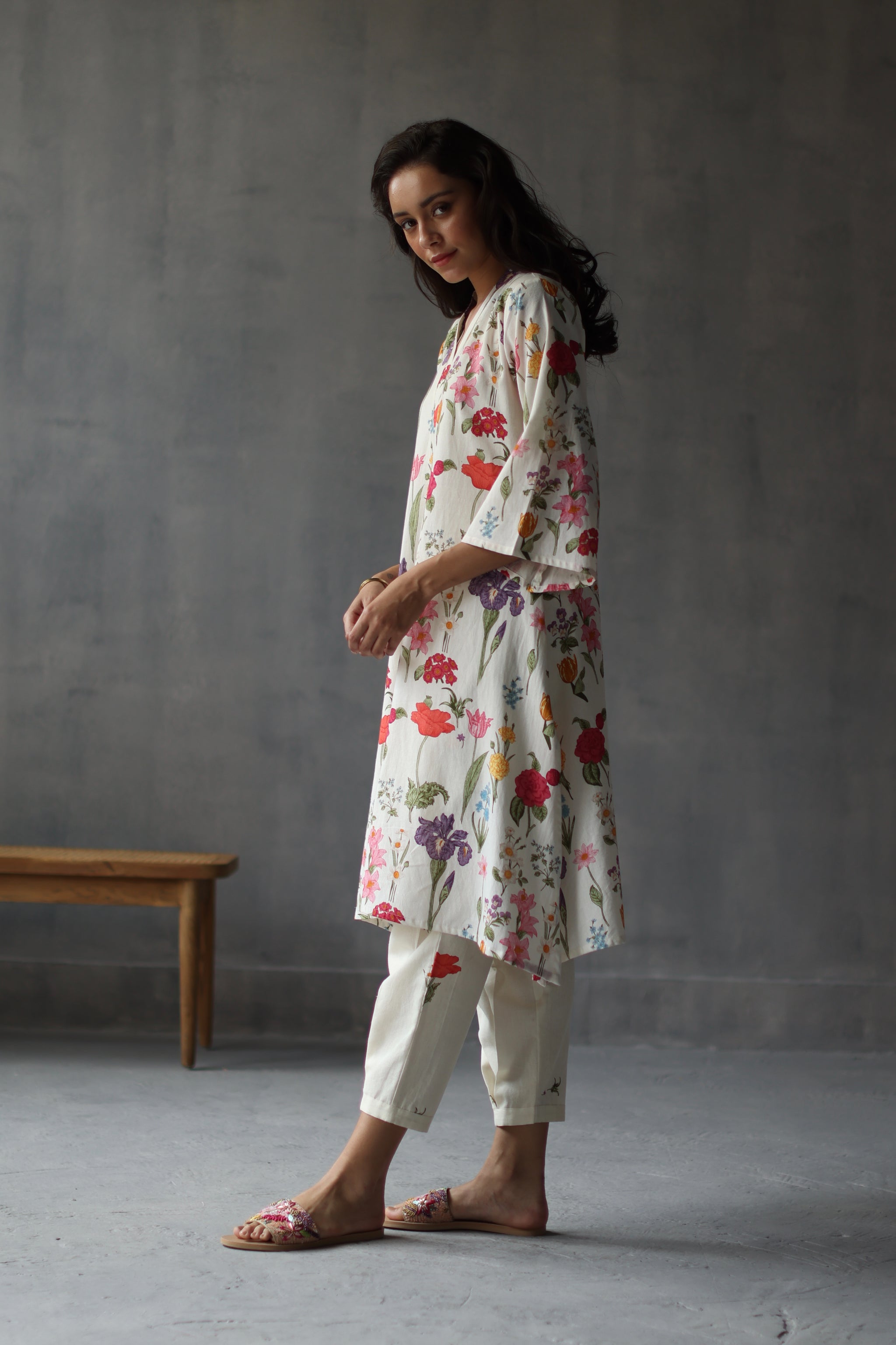 Primrose Kurta Set Ivory