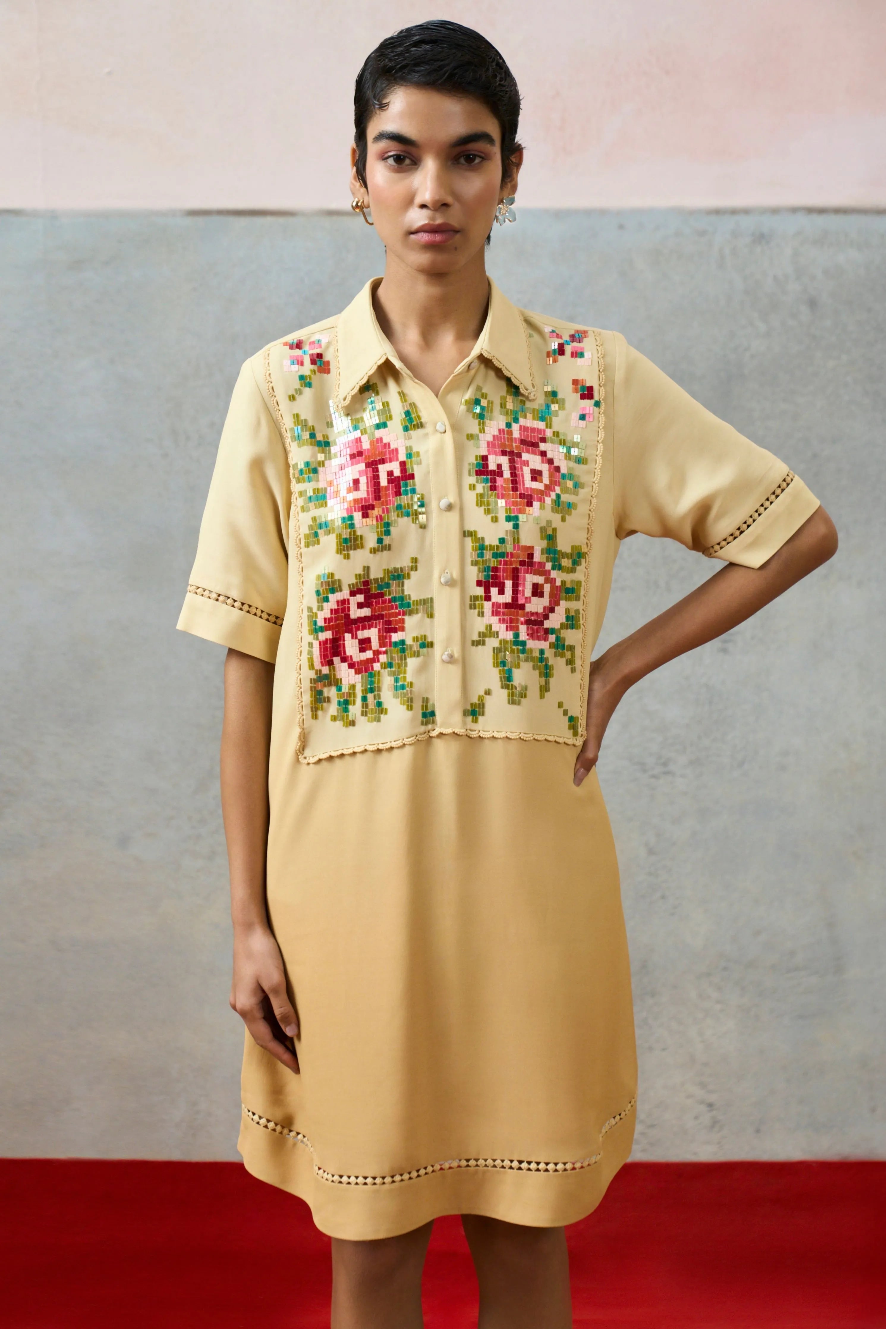 Ponza Shirt Dress Biege