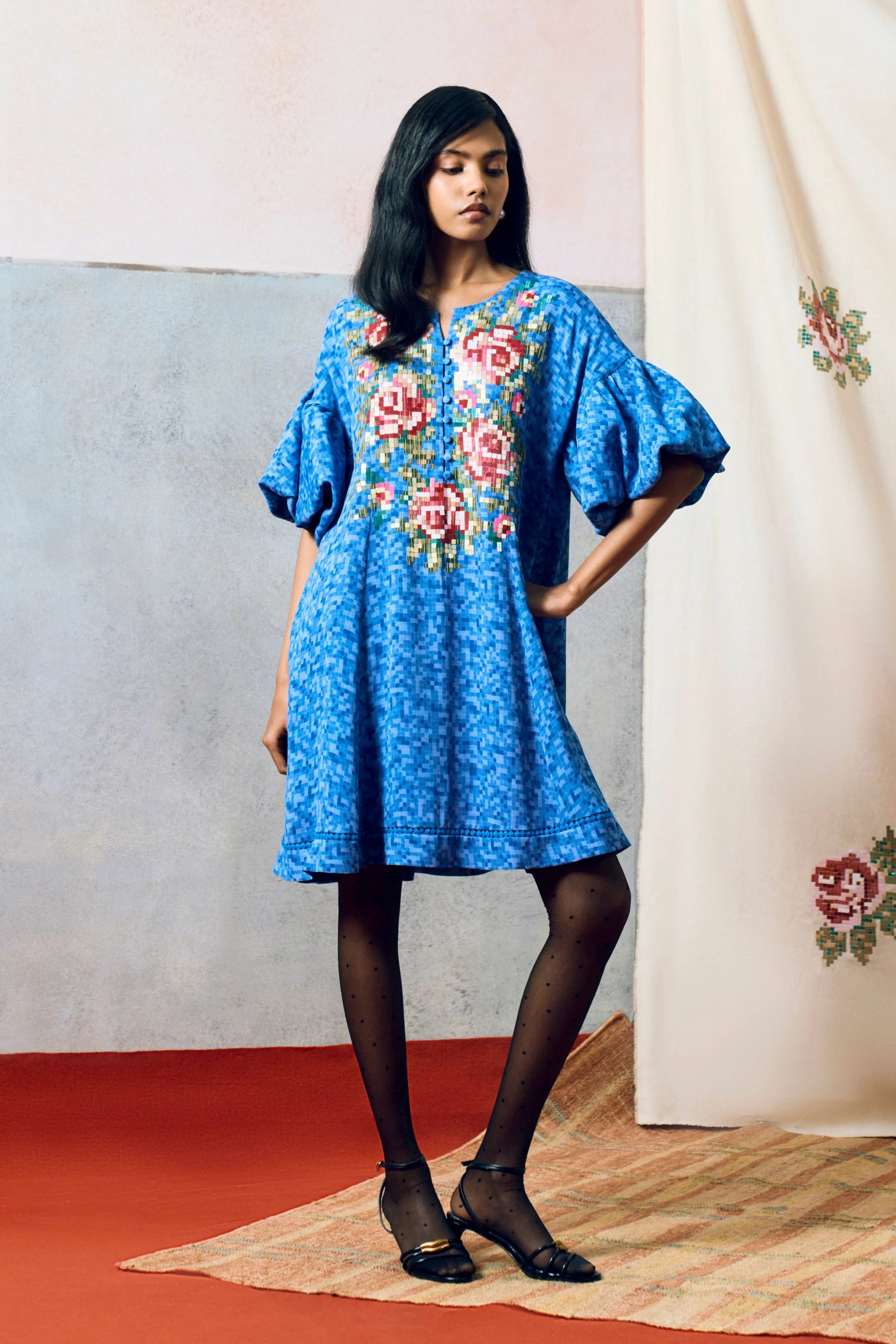 Sicily Dress Blue
