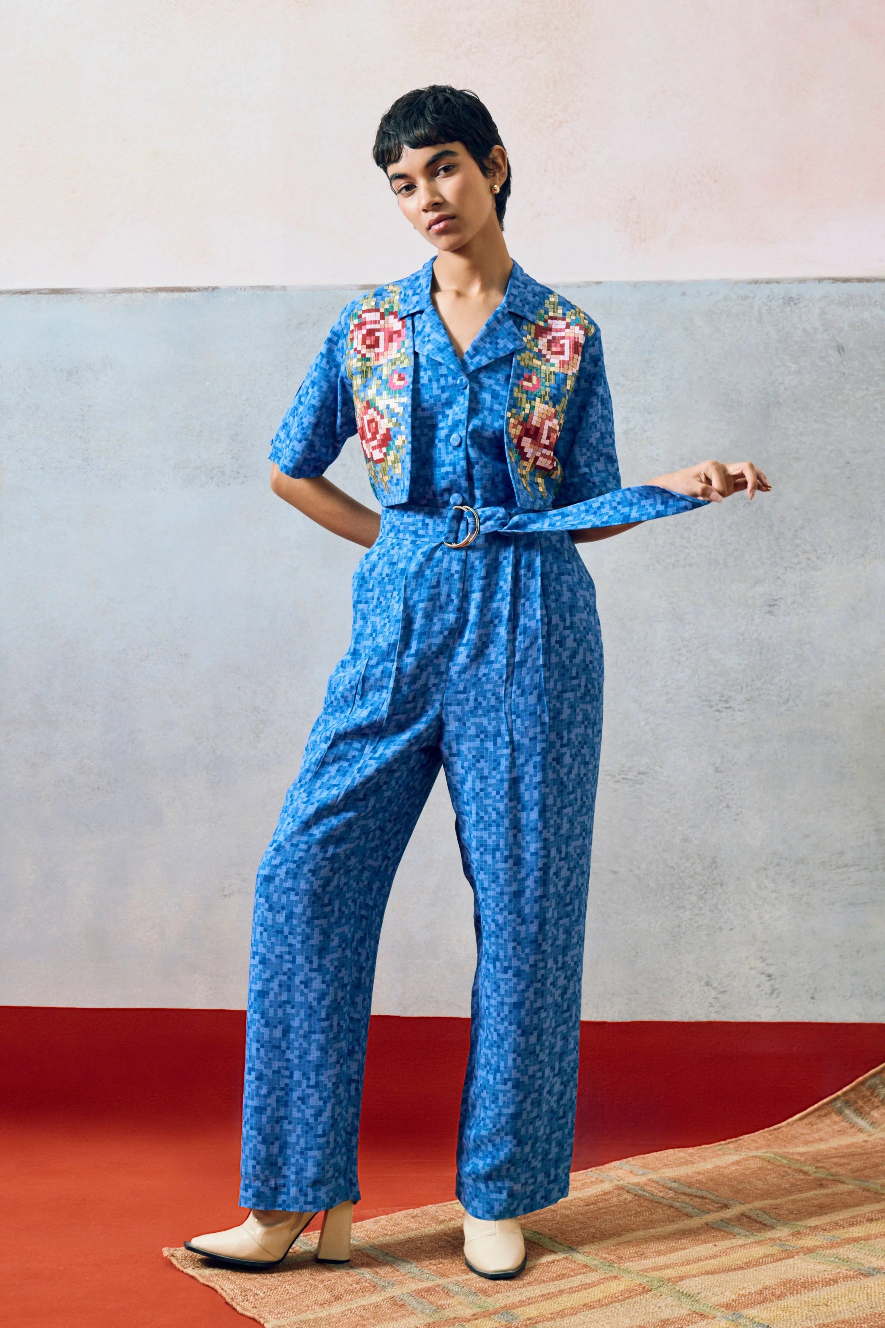 Milos Jumpsuit Blue