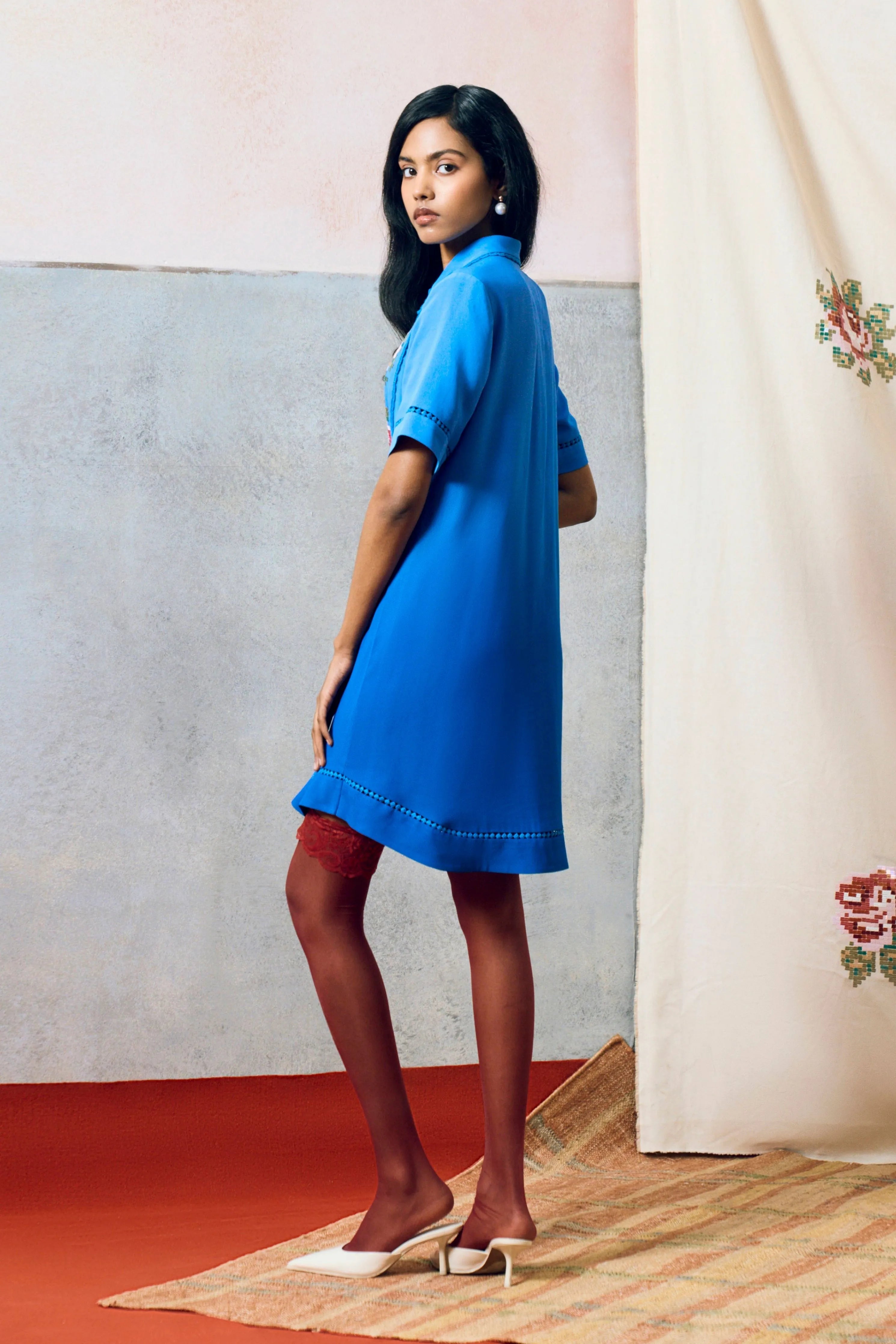 Ponza Shirt Dress Blue