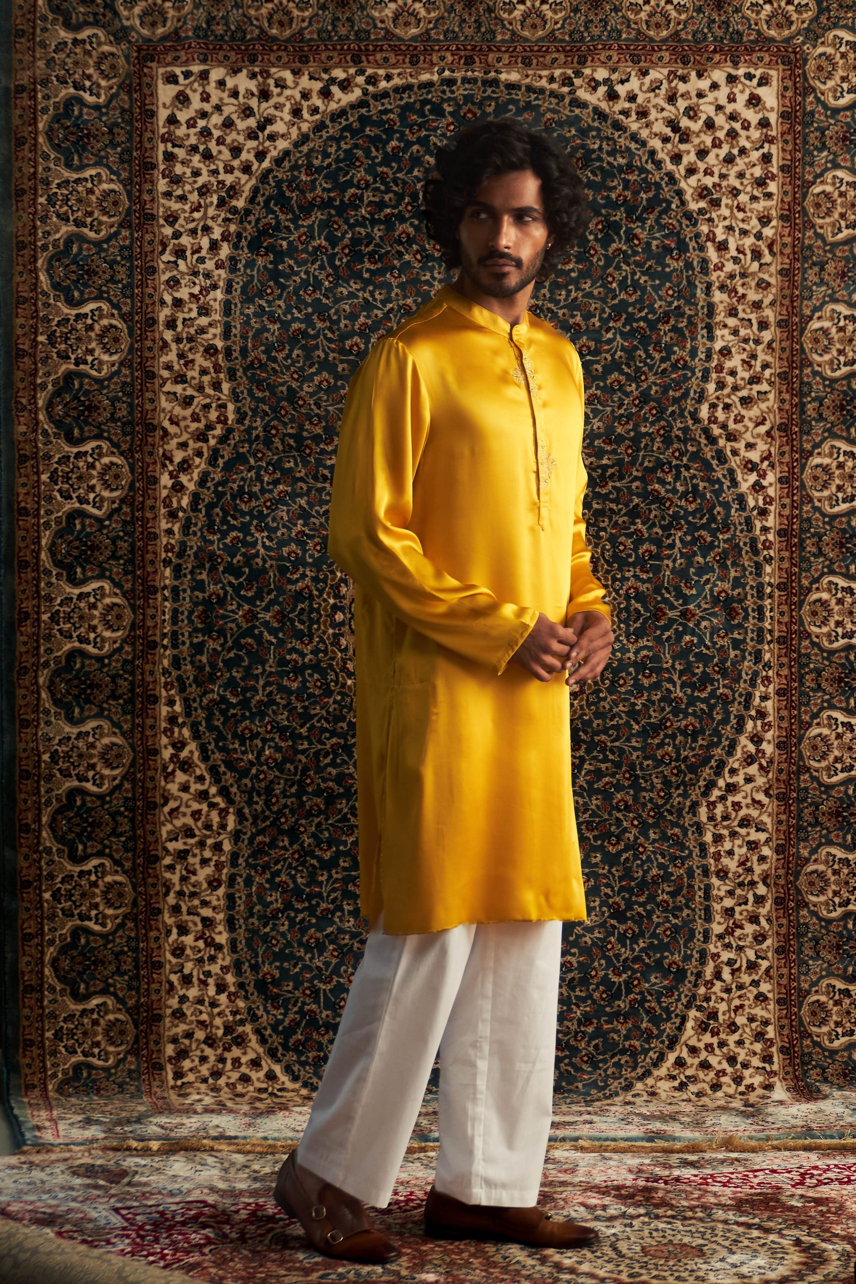 Marigold kurta set