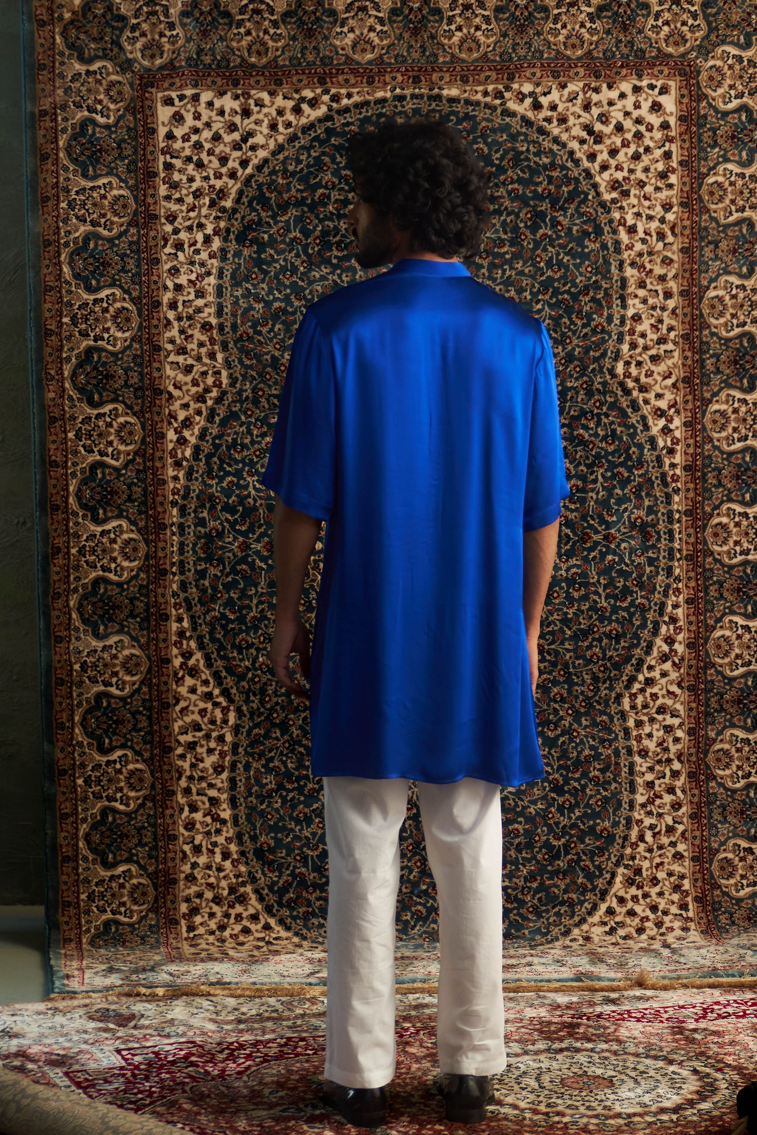 Blue Short Kurta Set