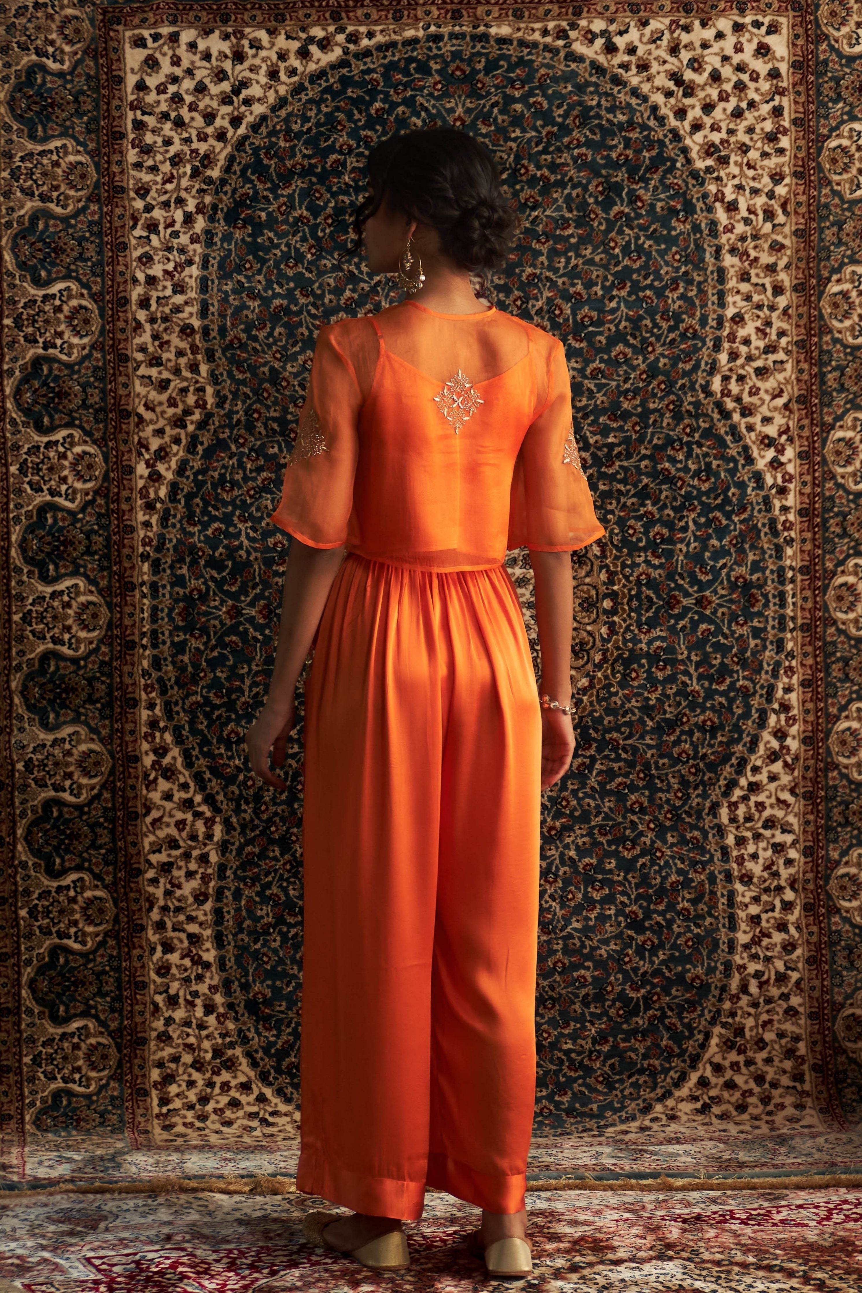 Saffron Embroidered coord Set