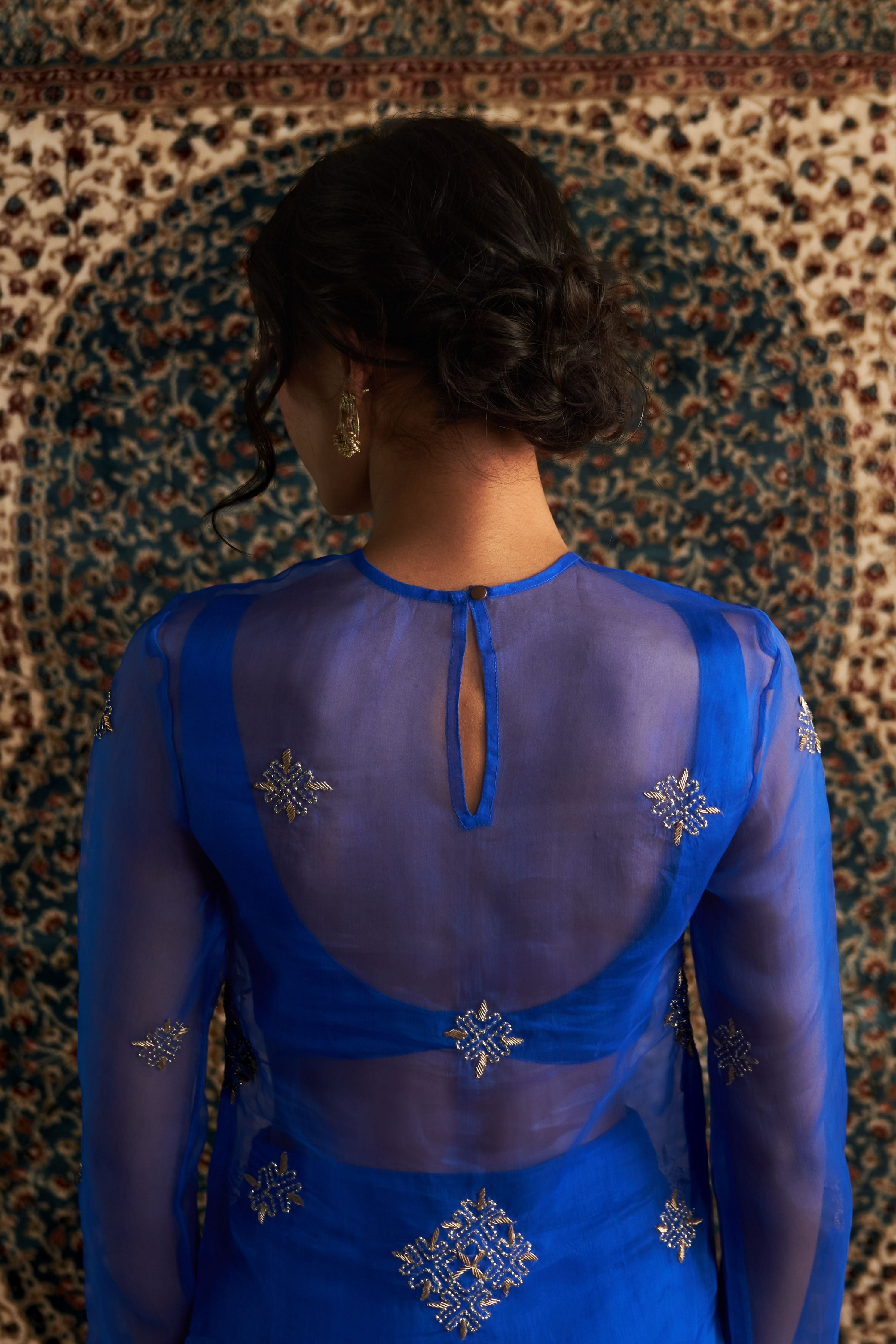 Blue Straight Co-Ord Set