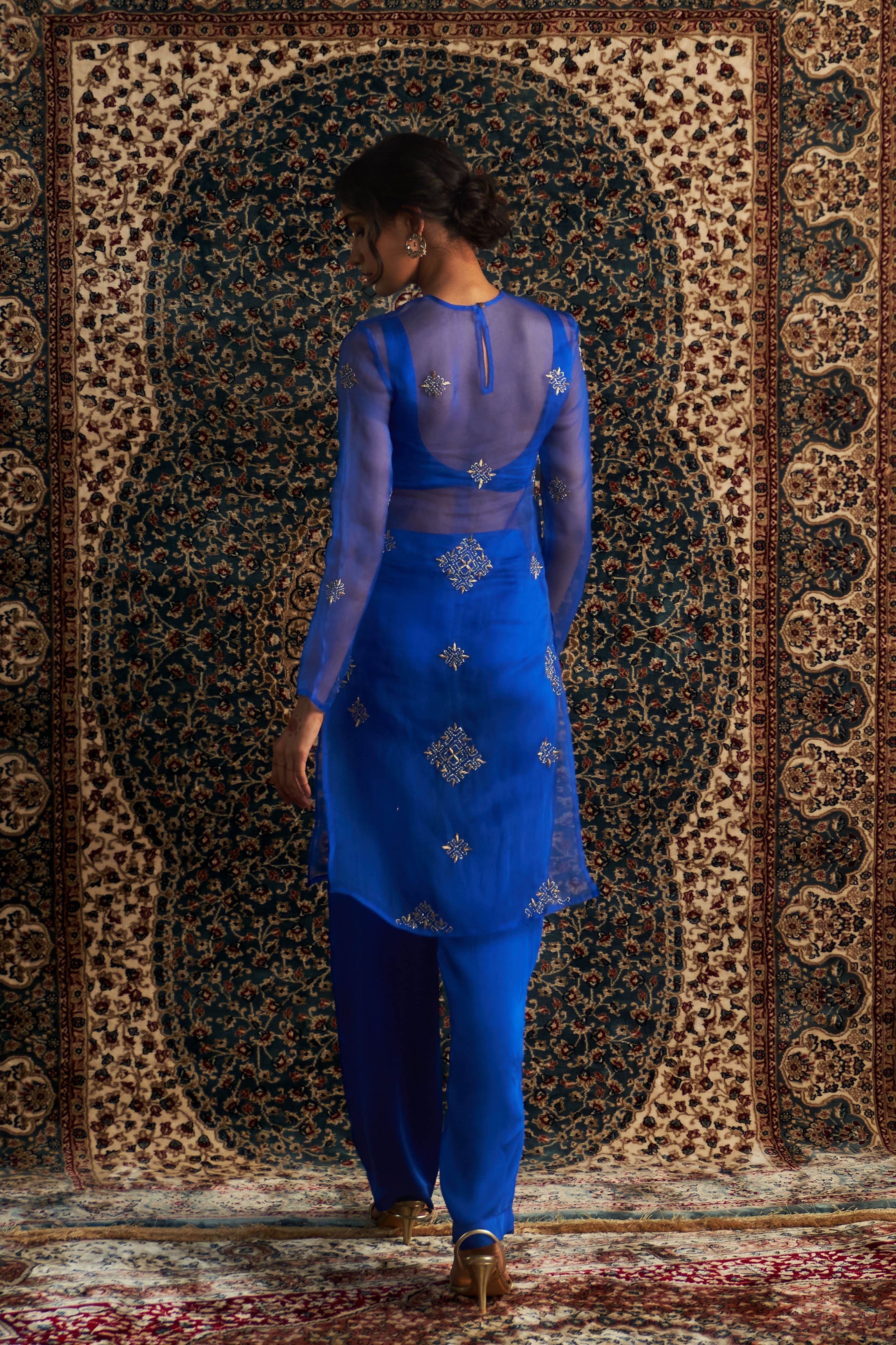 Blue Straight Co-Ord Set