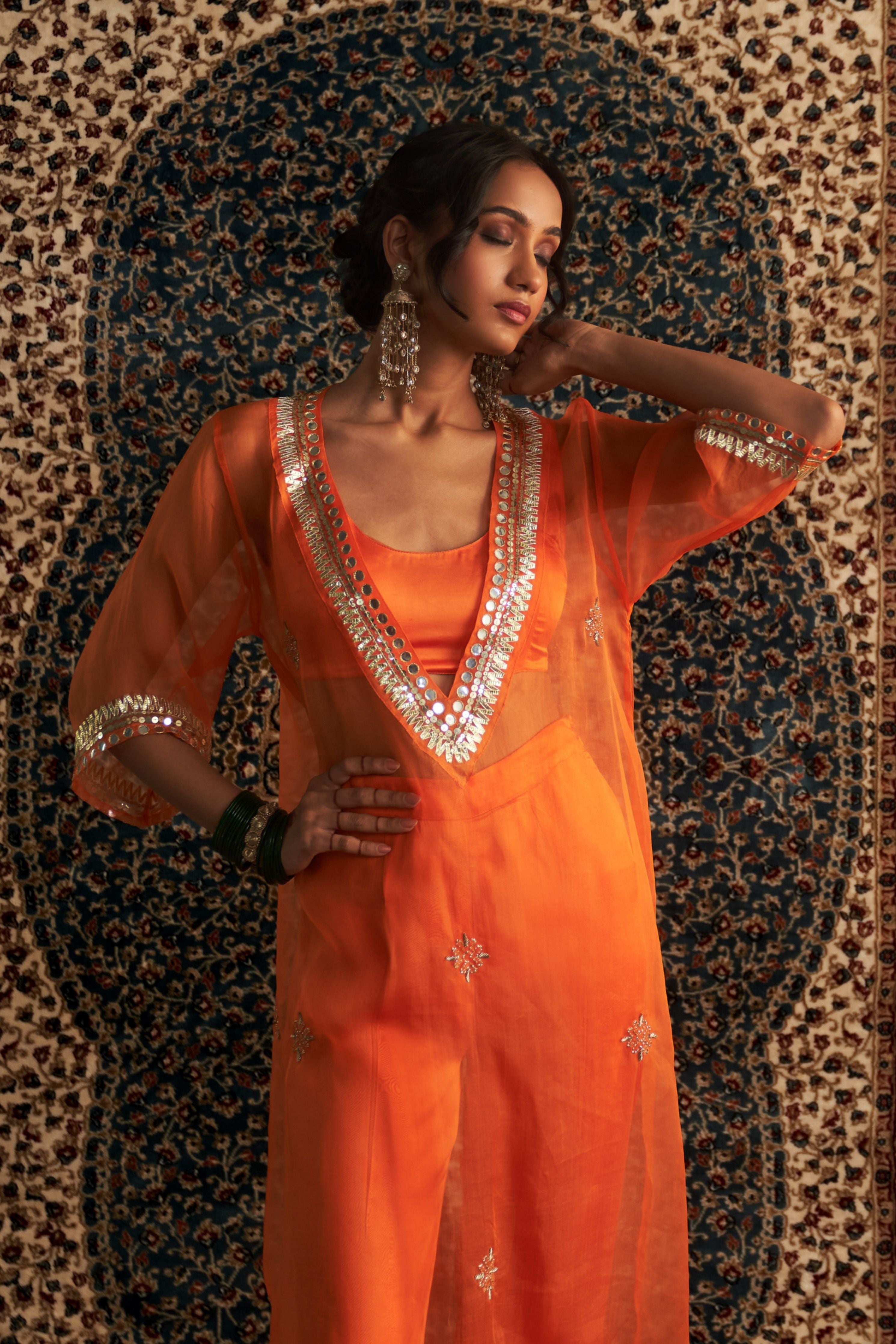 Saffron V Neck Co-Ord Set