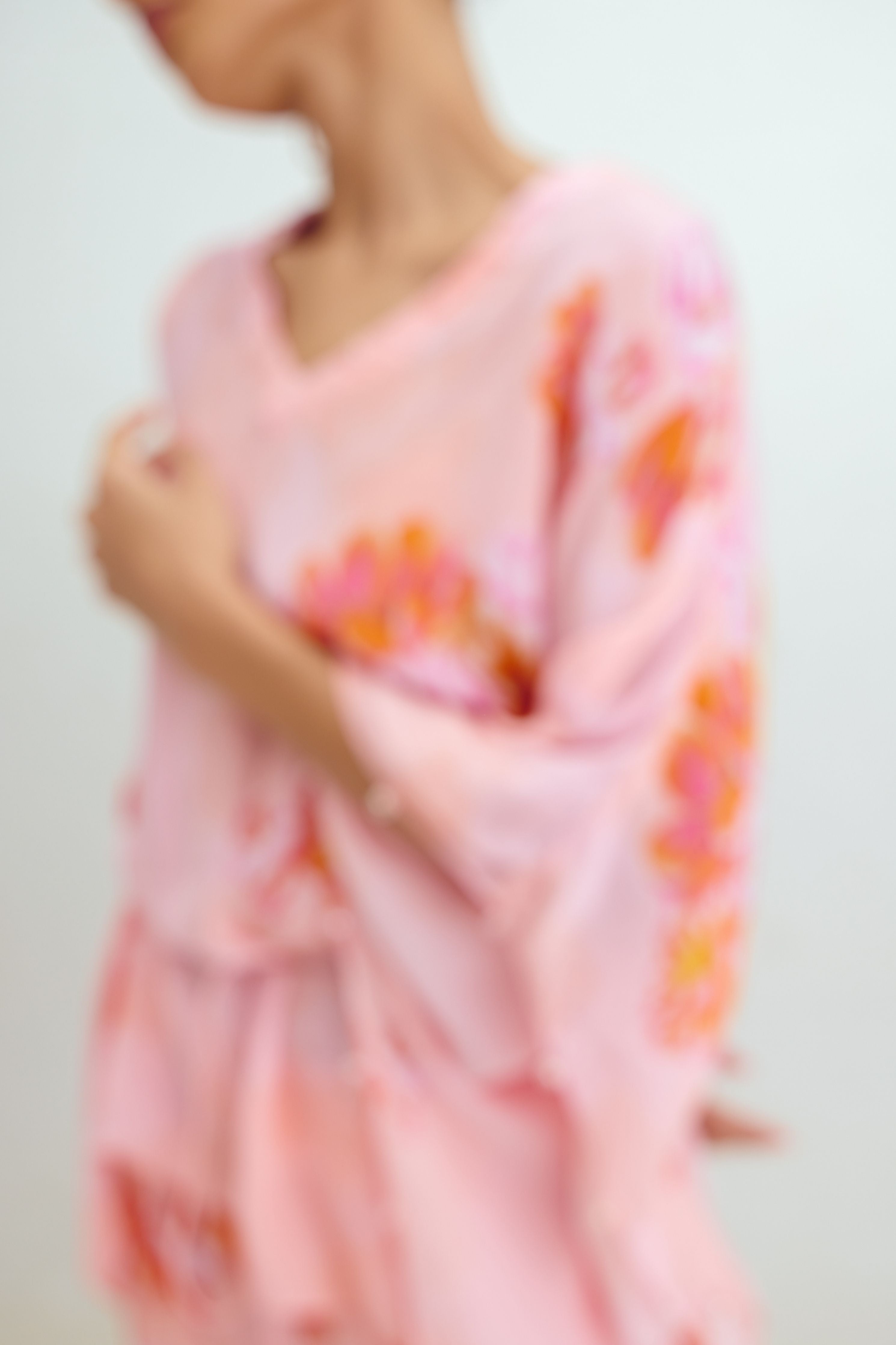 Kaftan Top  Flared Pant Co-ord Set In Kyra