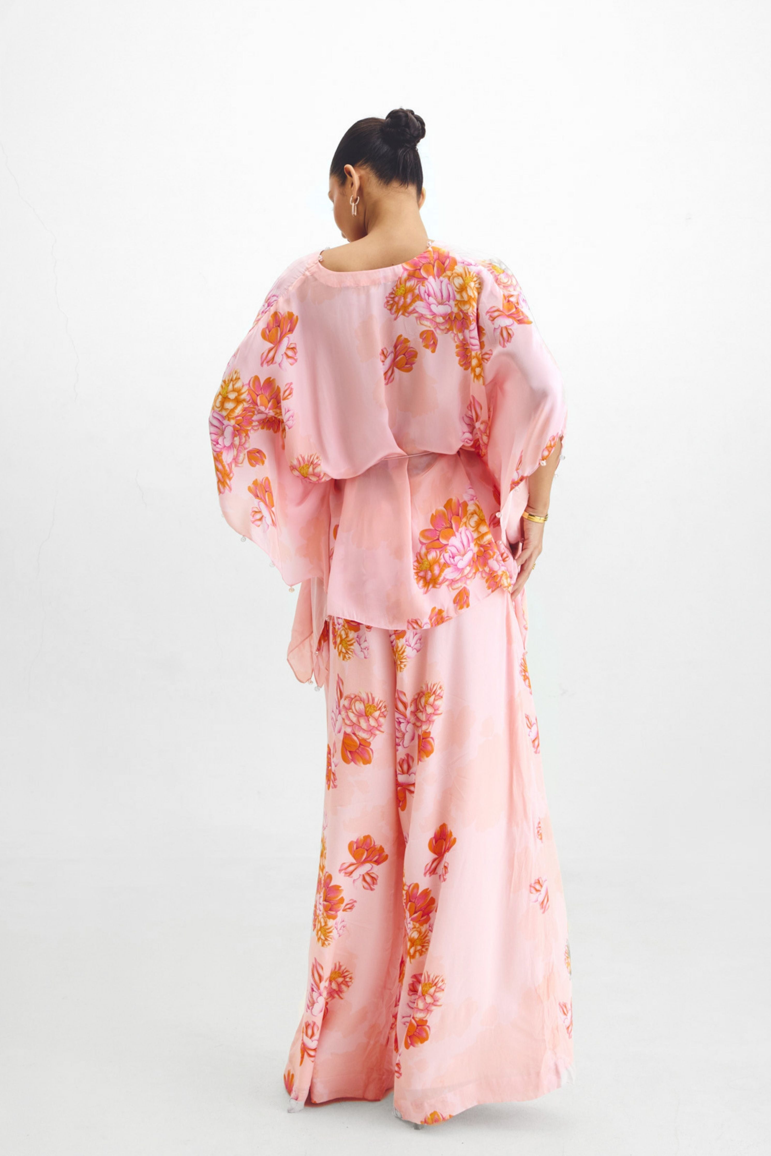Kaftan Top  Flared Pant Co-ord Set In Kyra