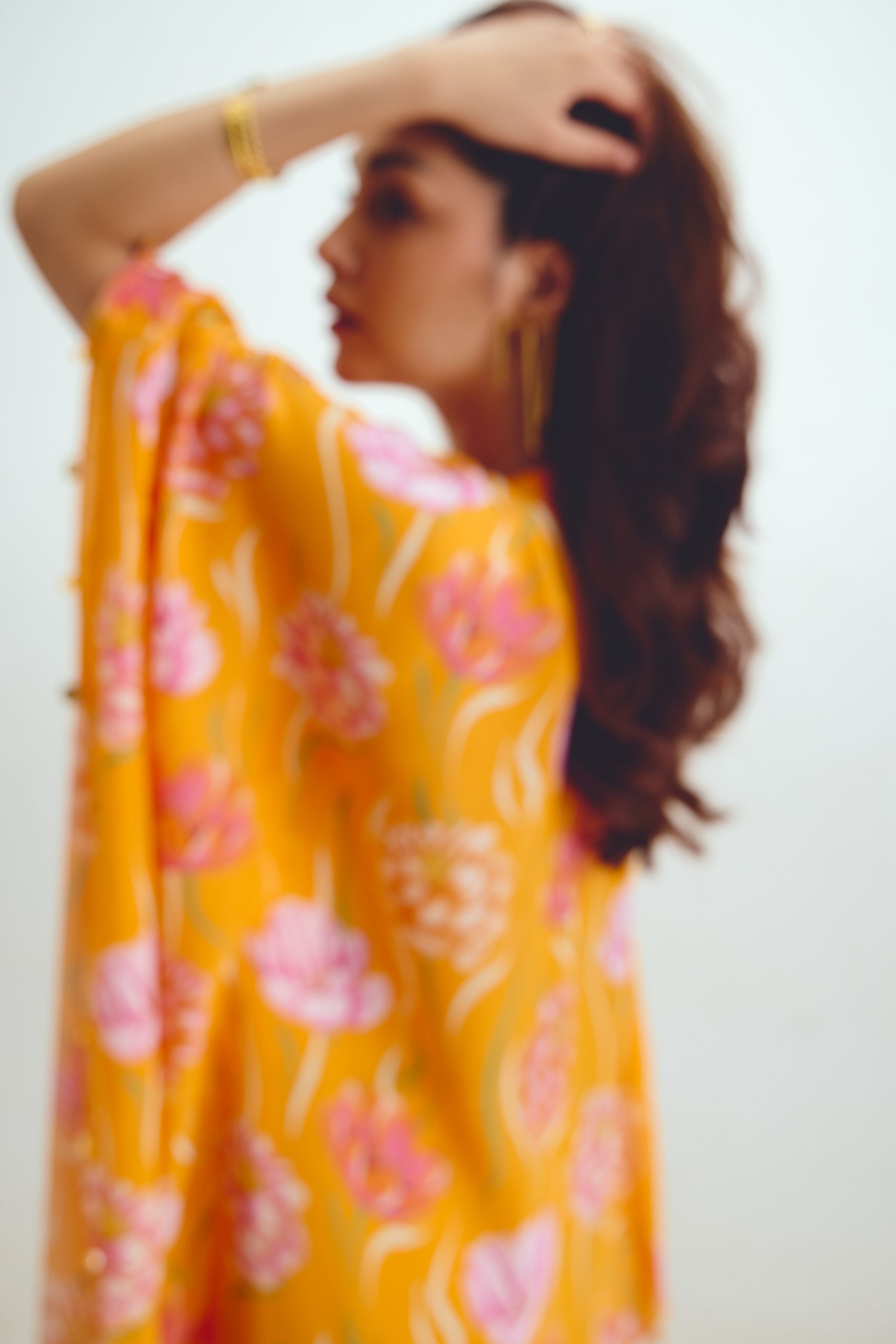 Kaftan Maxi Dress In Avya