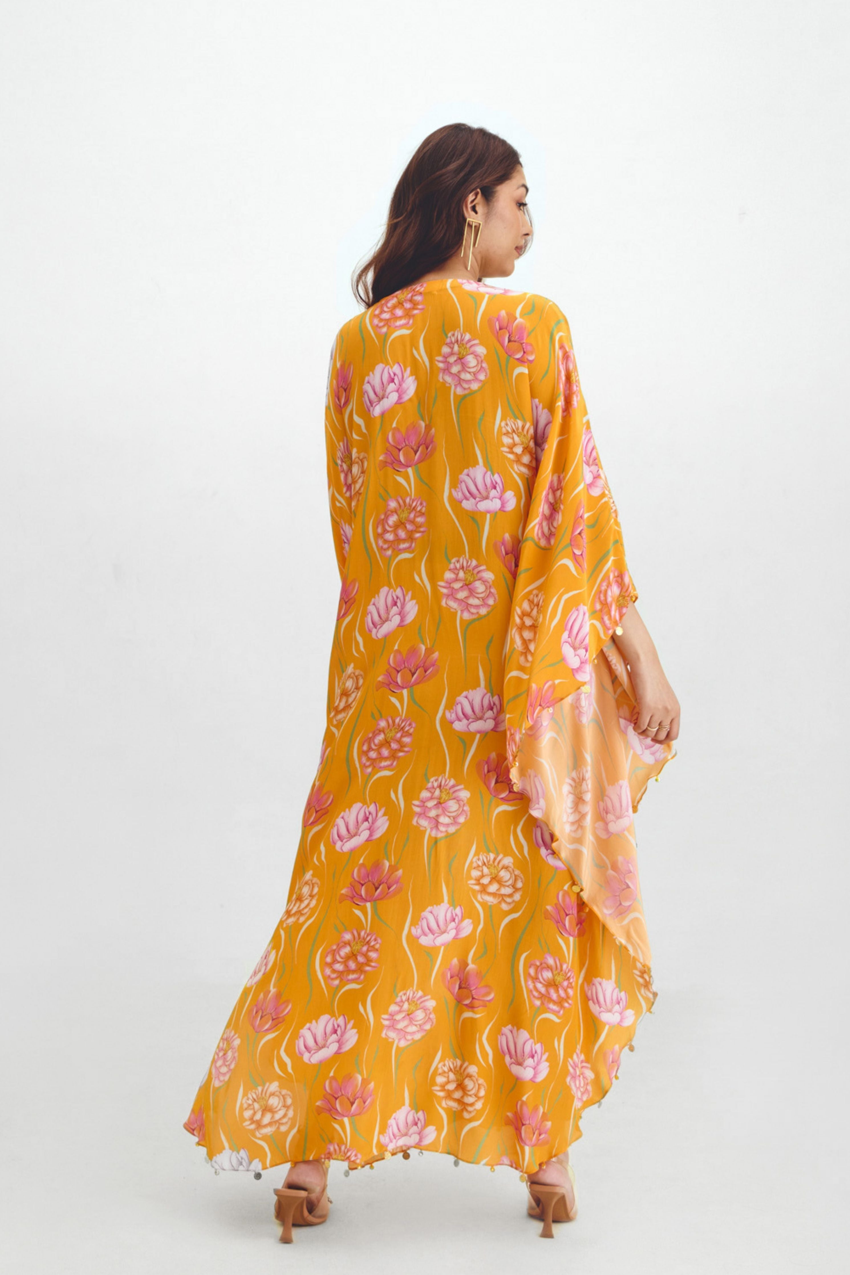 Kaftan Maxi Dress In Avya
