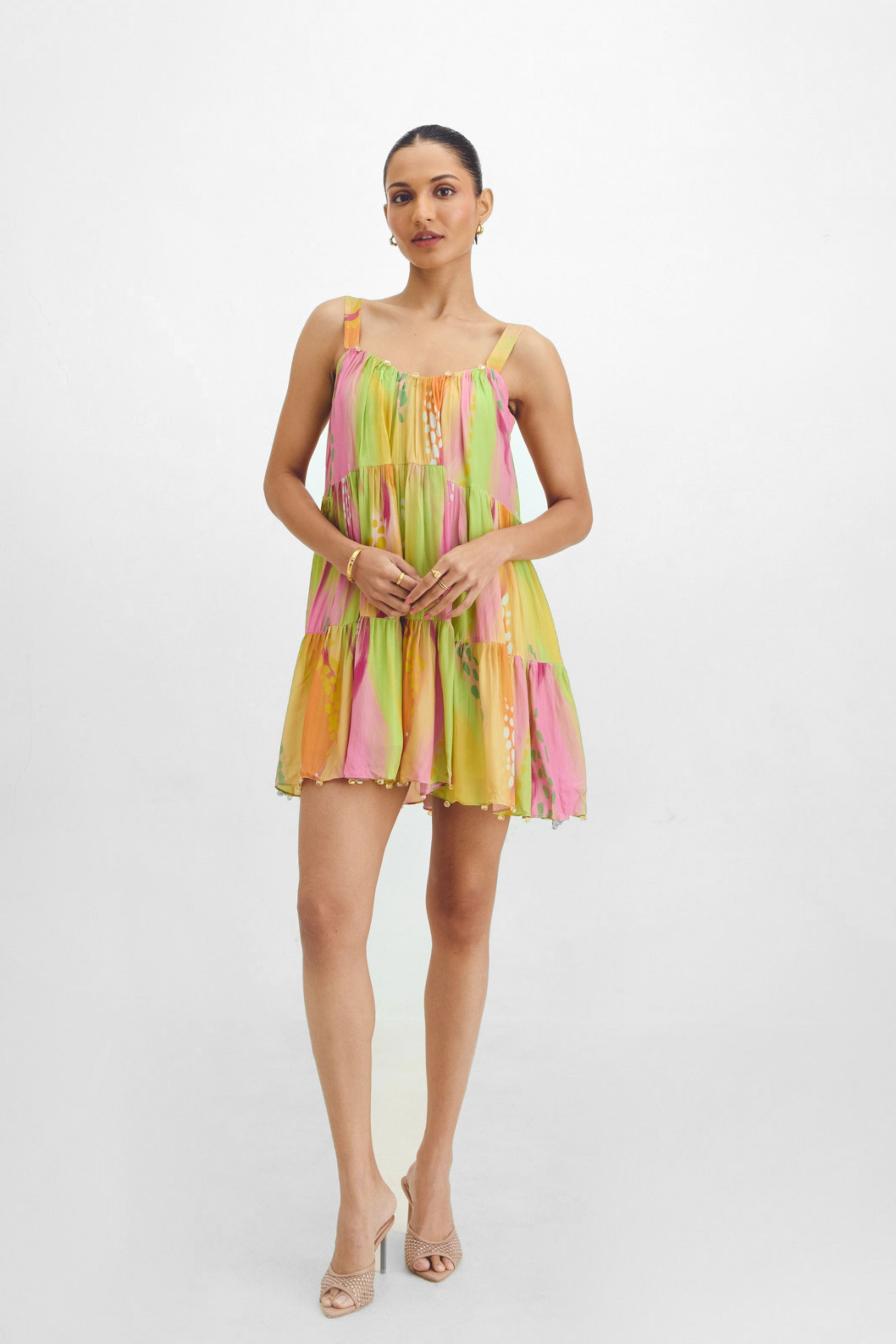 Sarah Tiered Mini Dress