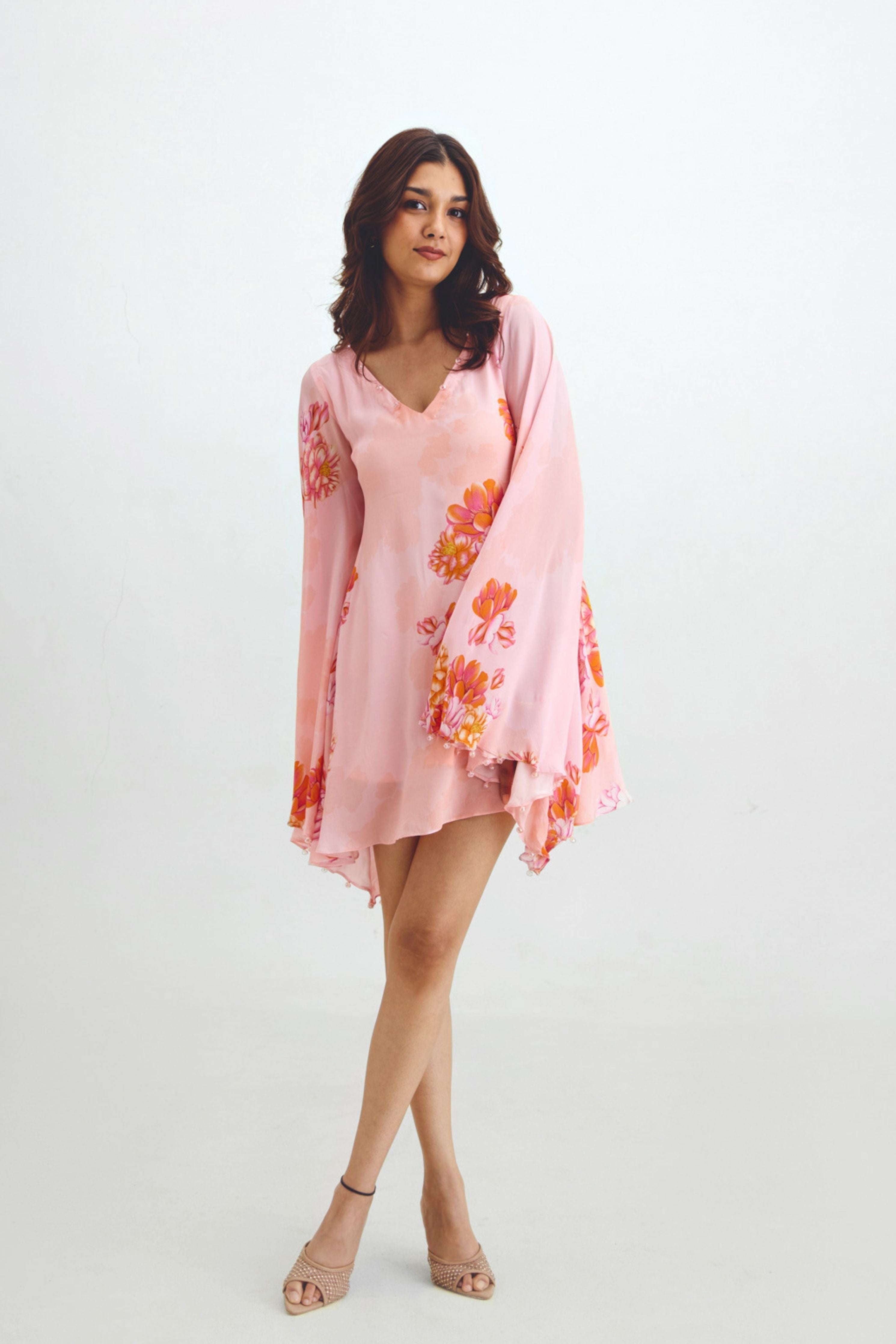 Flared Mini Dress In Kyra