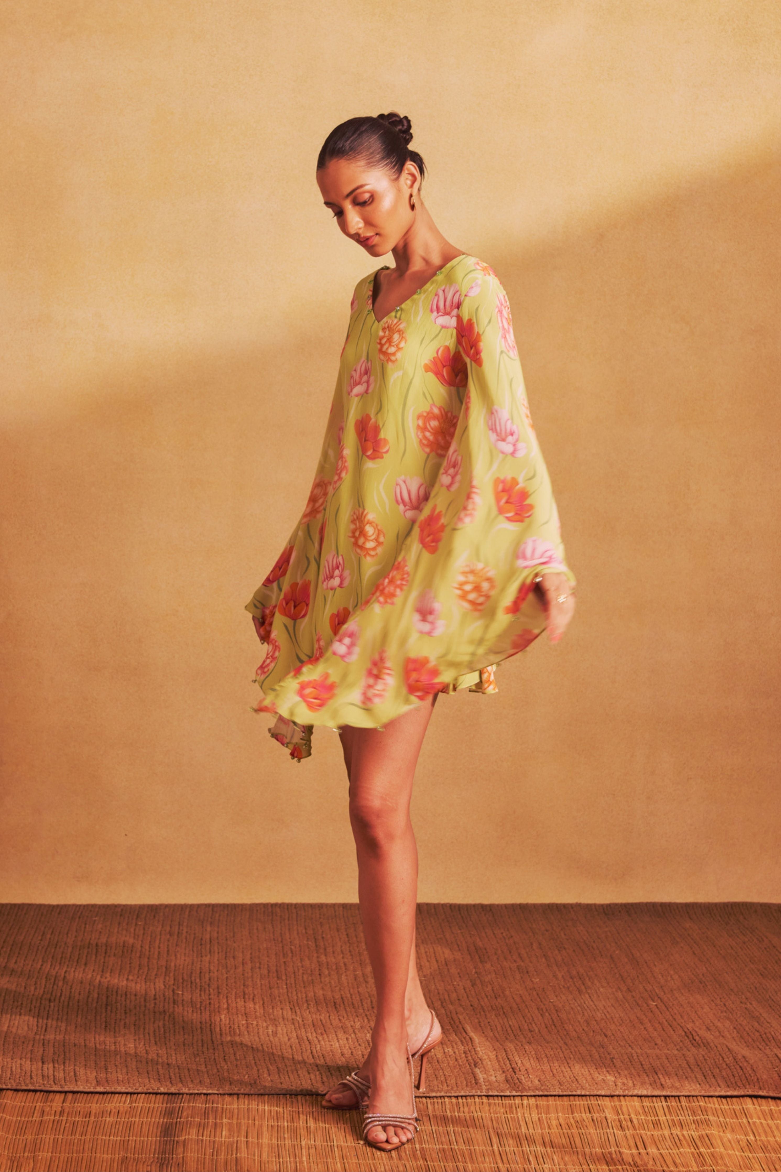 Flared Mini Dress In Remi