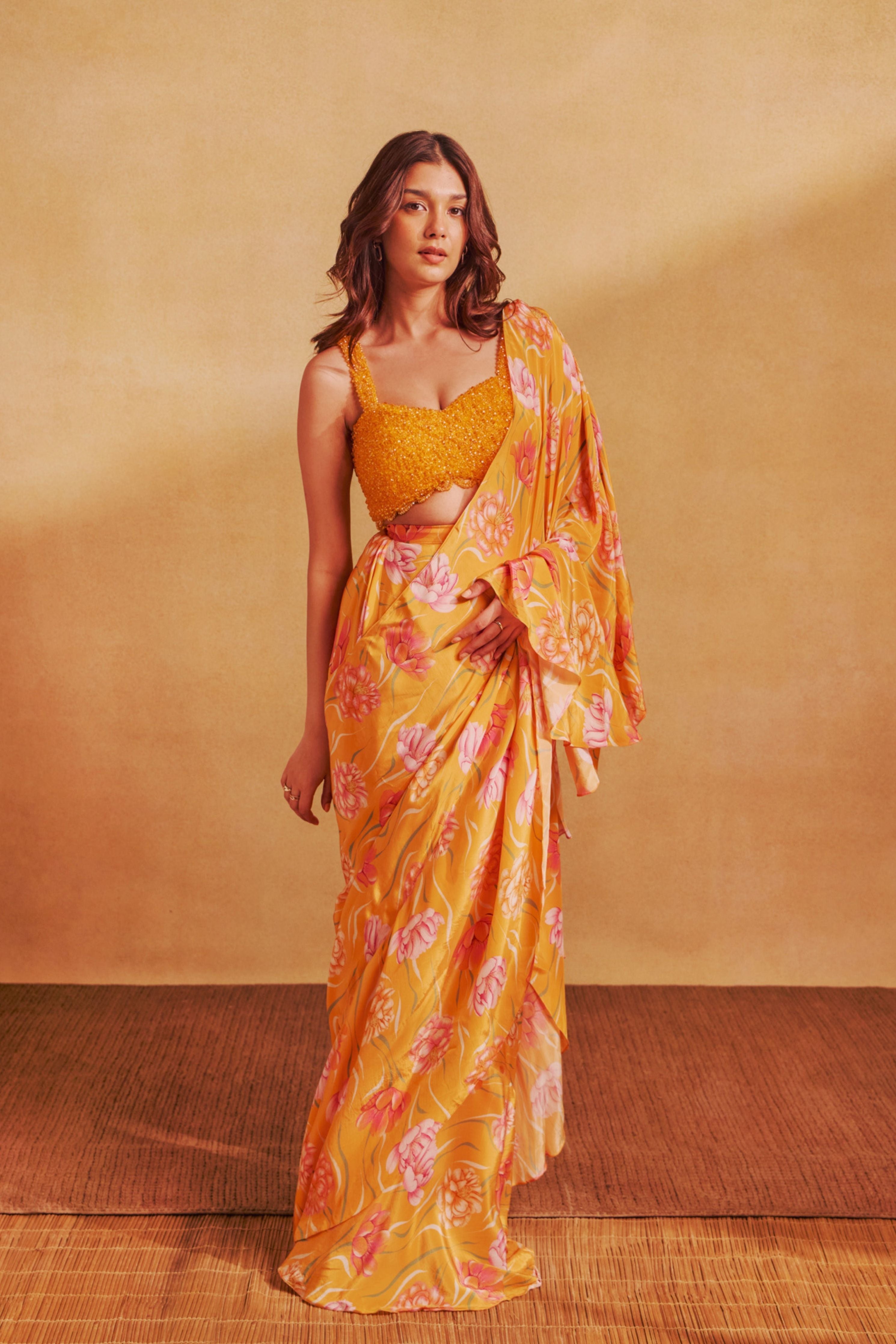 Avya Pre-stitched Sari Set