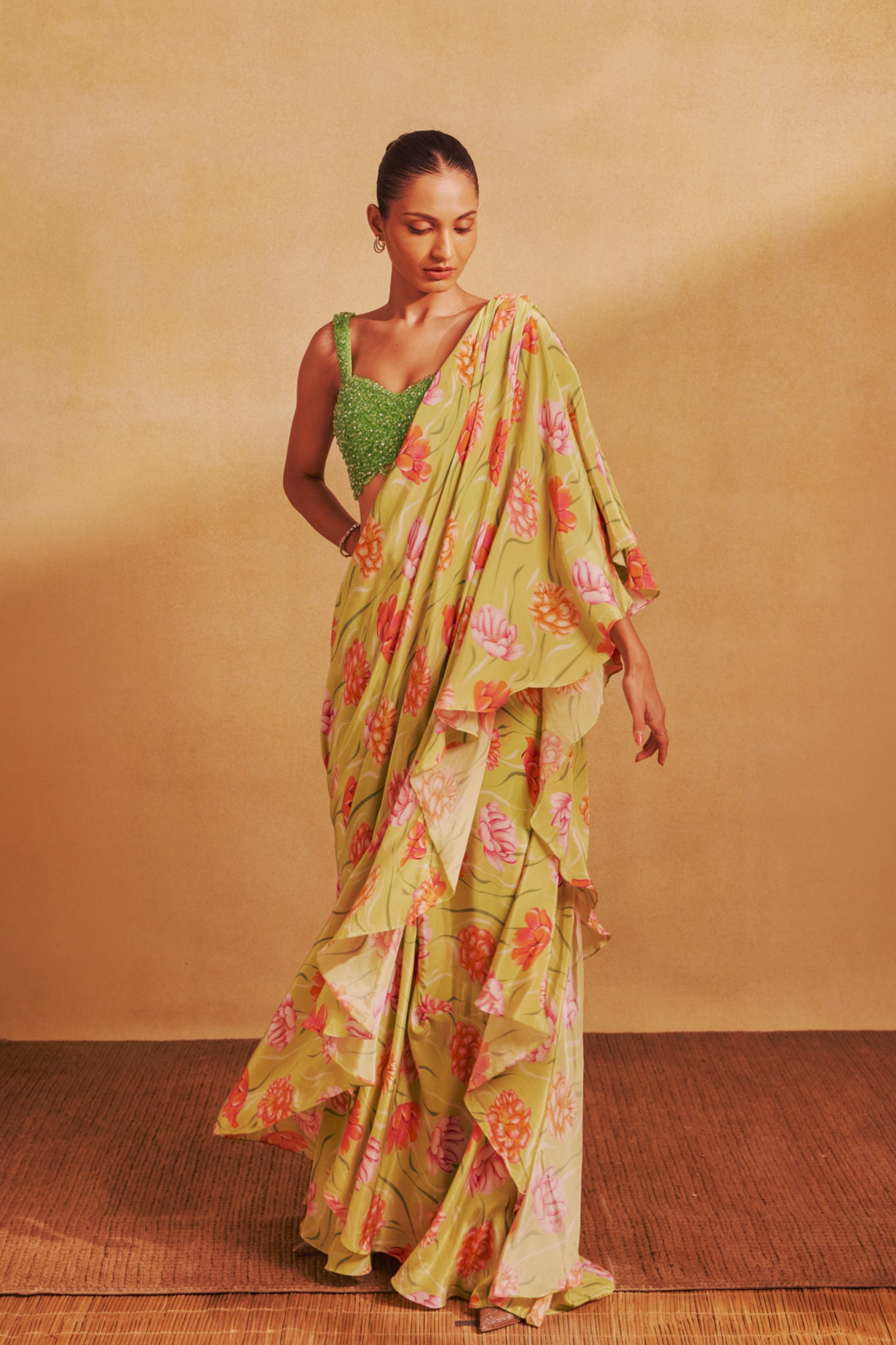 Remi Pre-stitched Sari Set