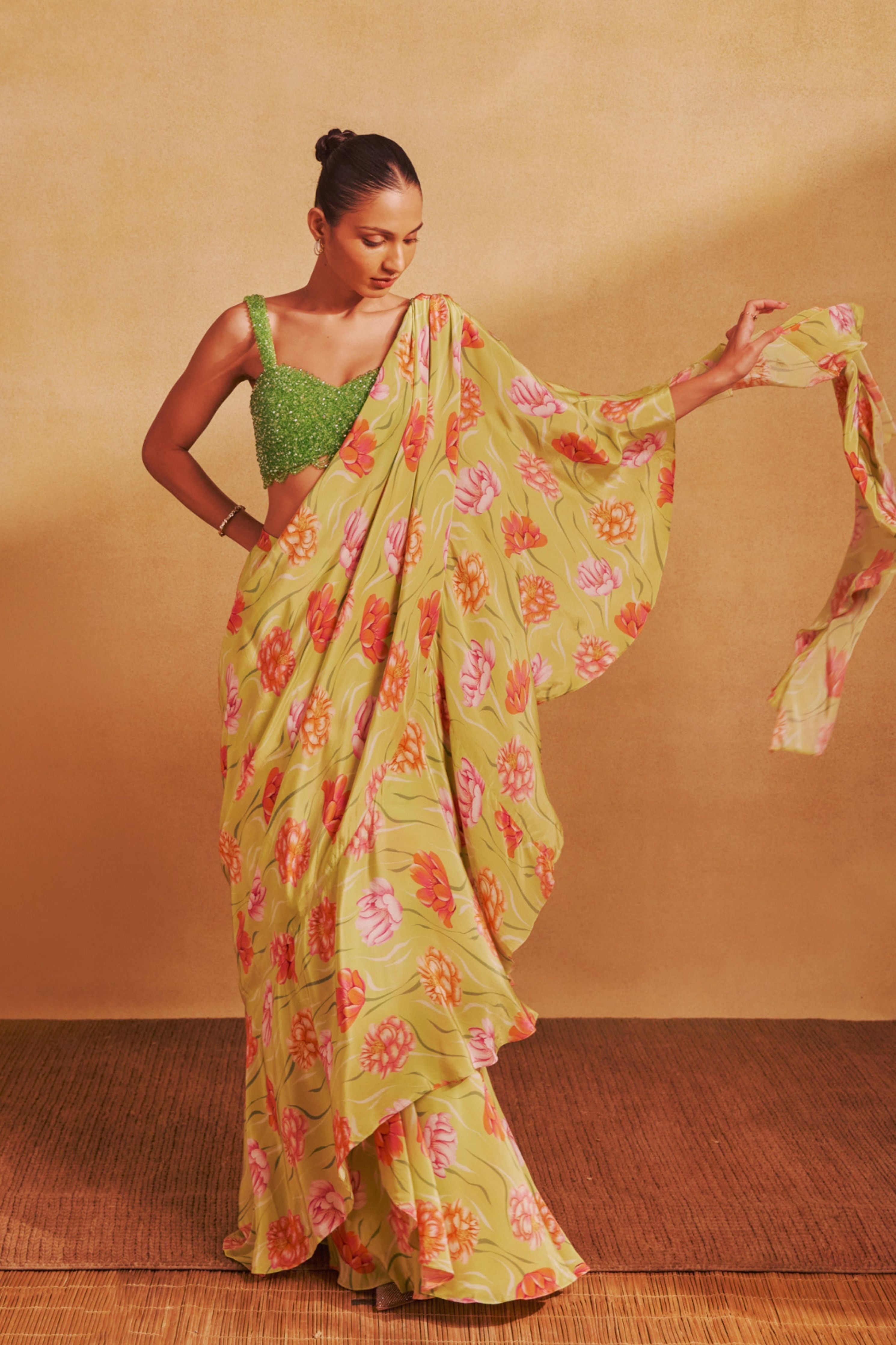 Remi Pre-stitched Sari Set