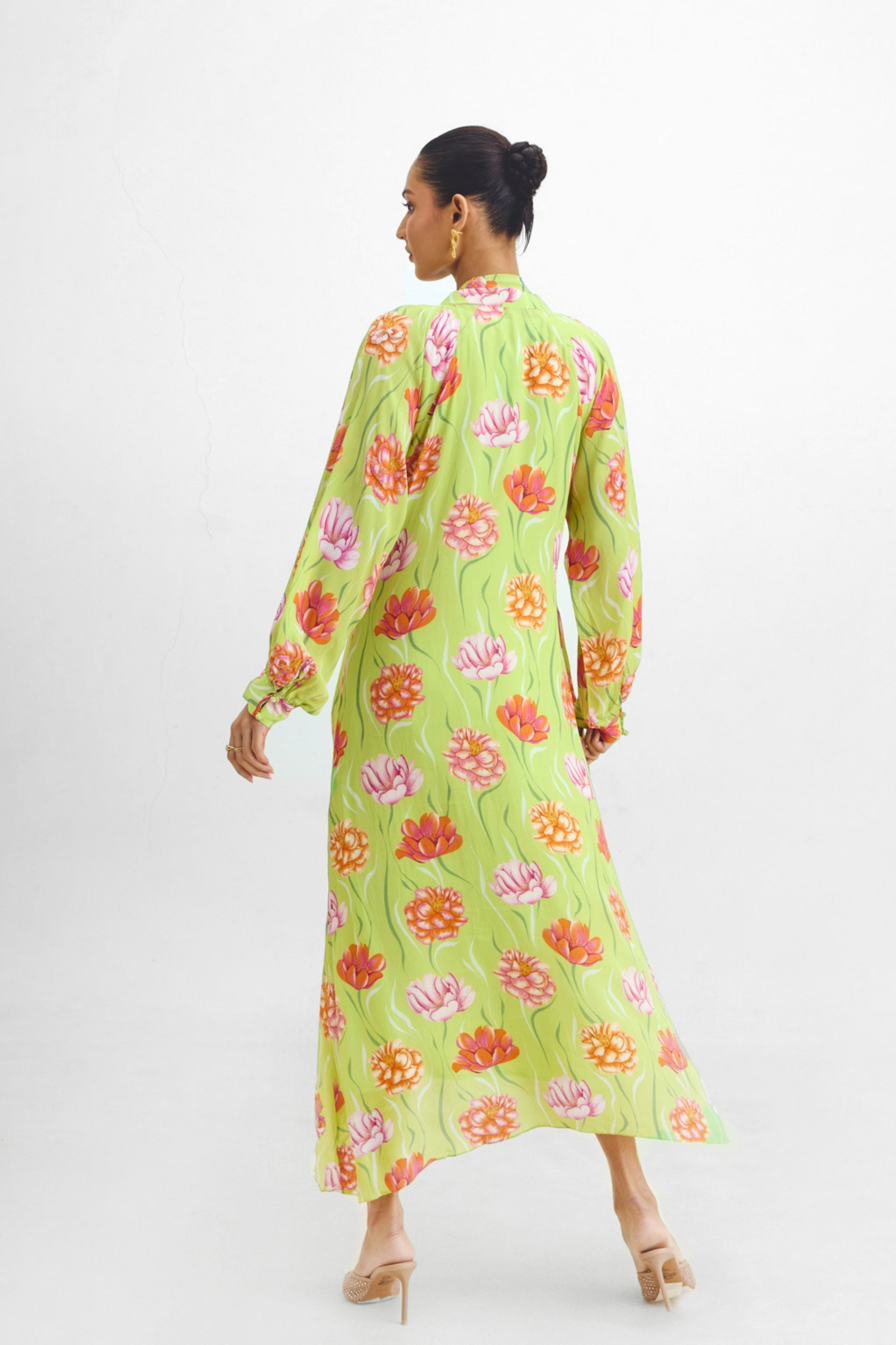Embroidered A-line Dress In Remi