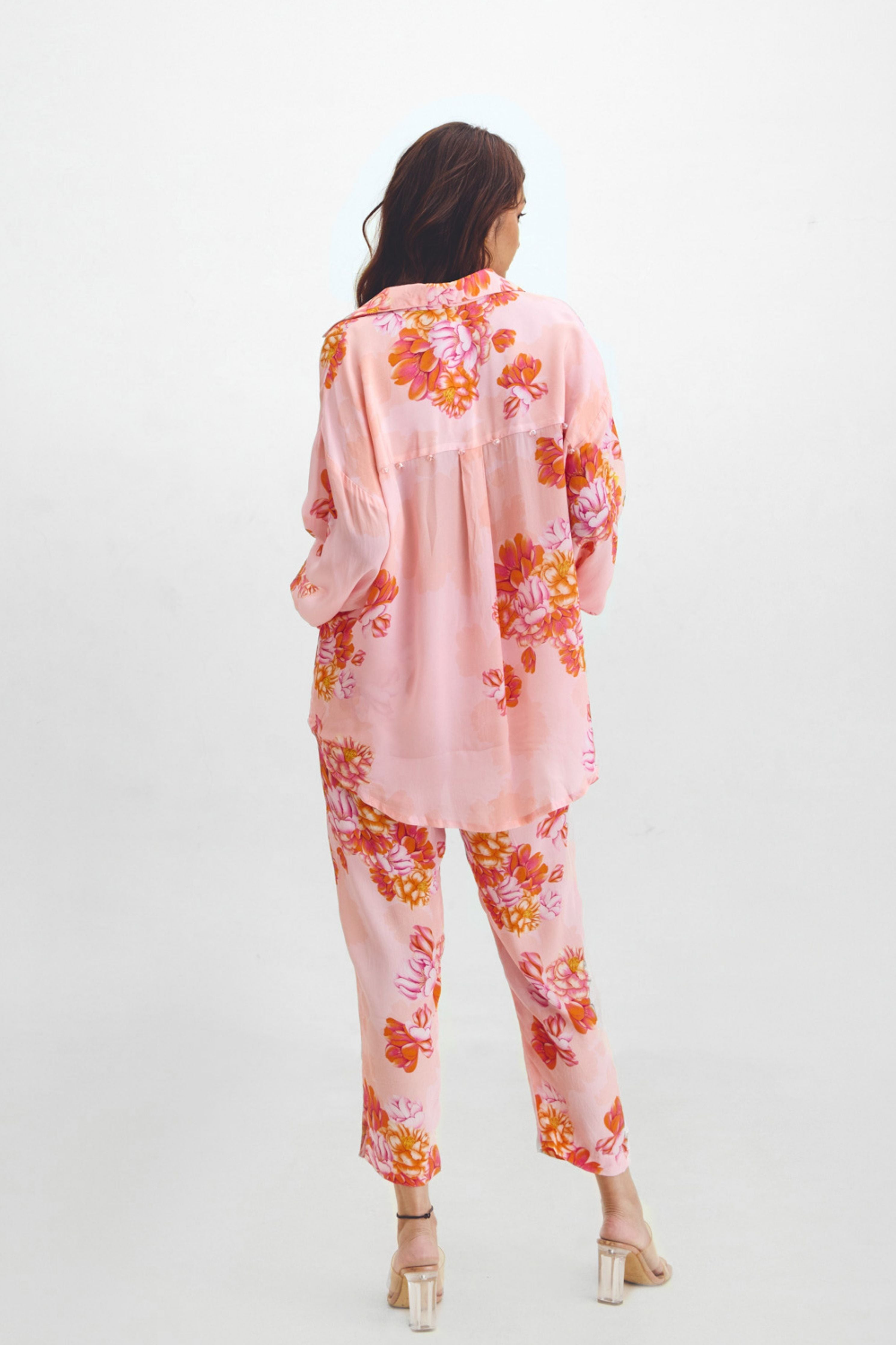 Oversized Shirt  Narrow Pant Co-ord Set In Kyra