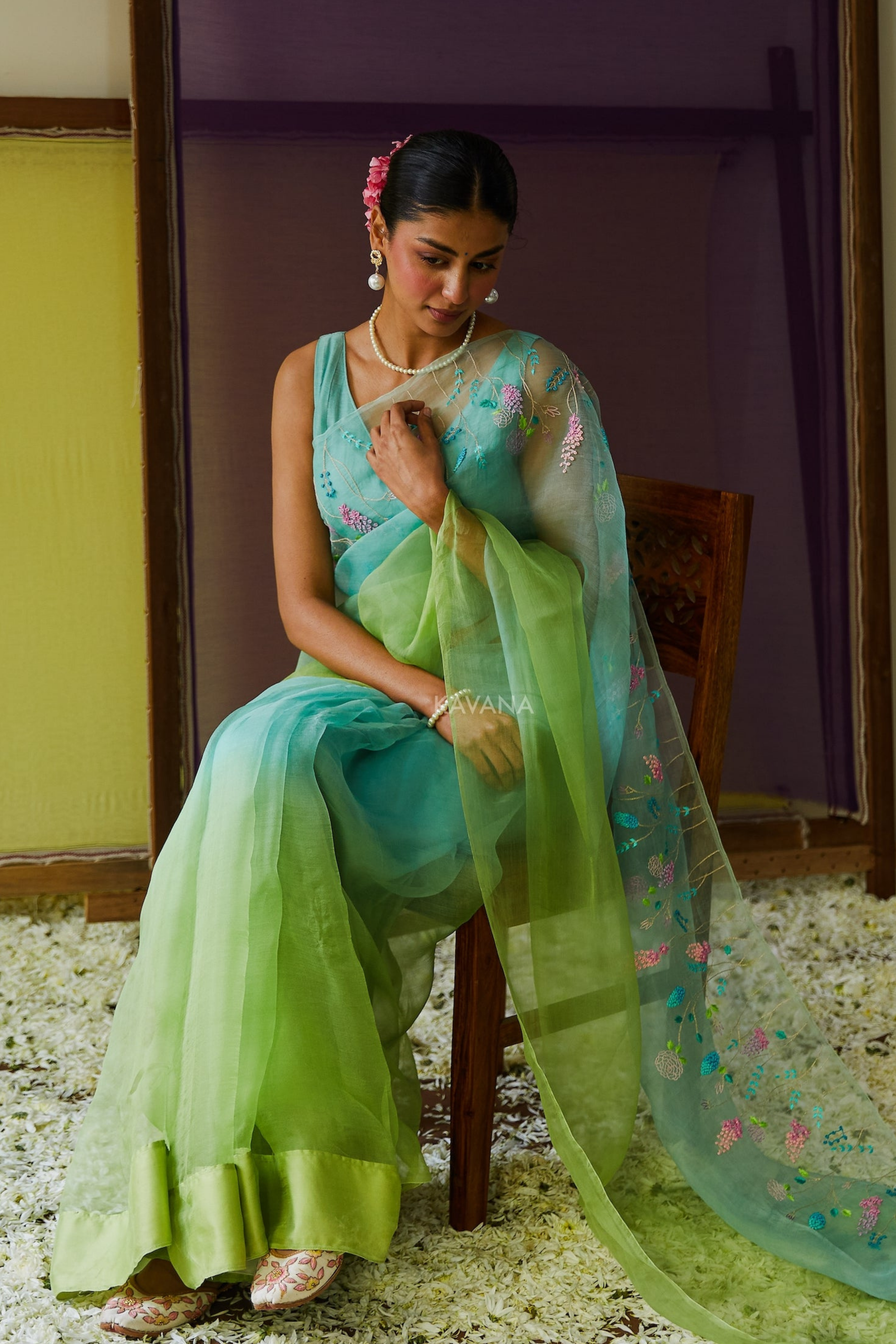 Pakhija Silk Organza Sari