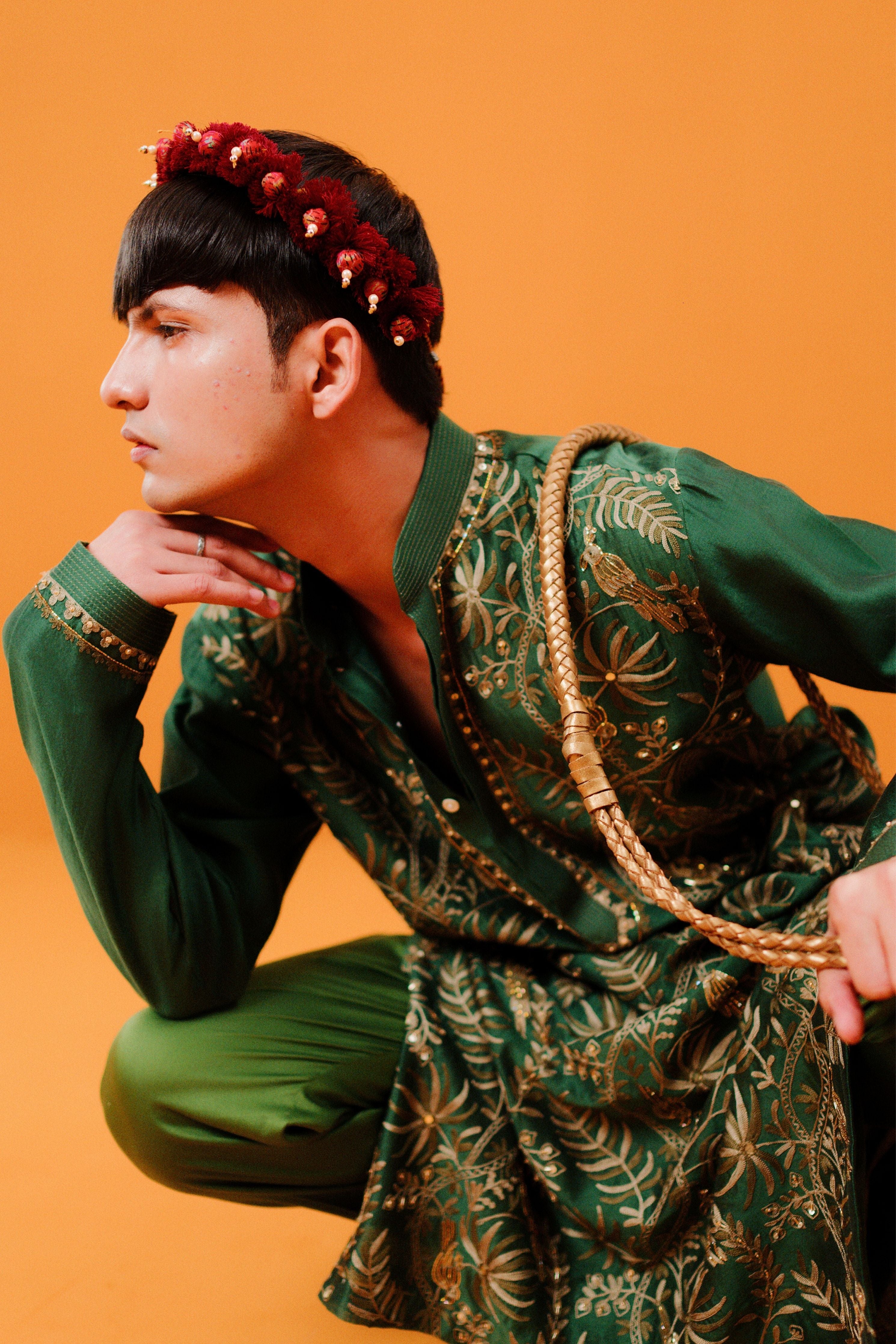 Pine Green Kurta Set