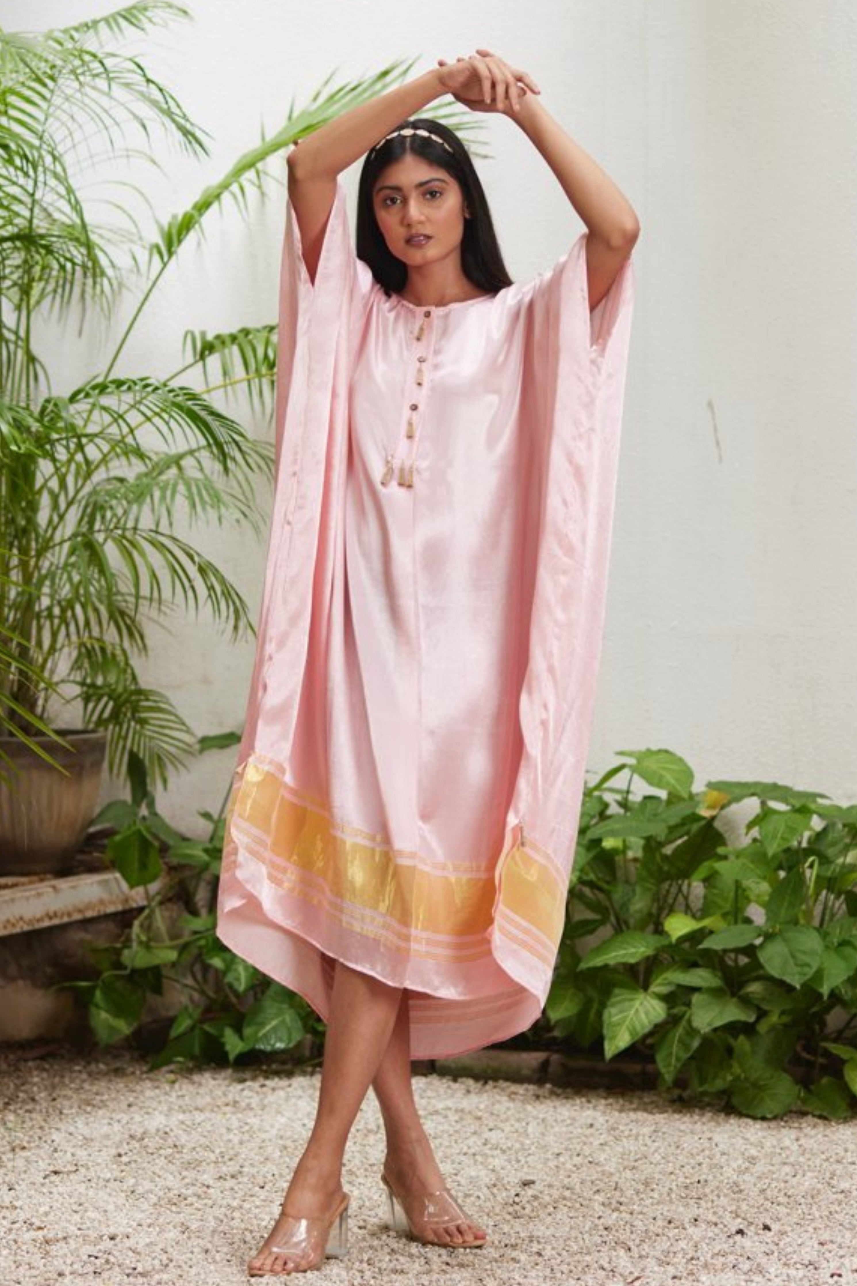 Pink Gold Kaftan
