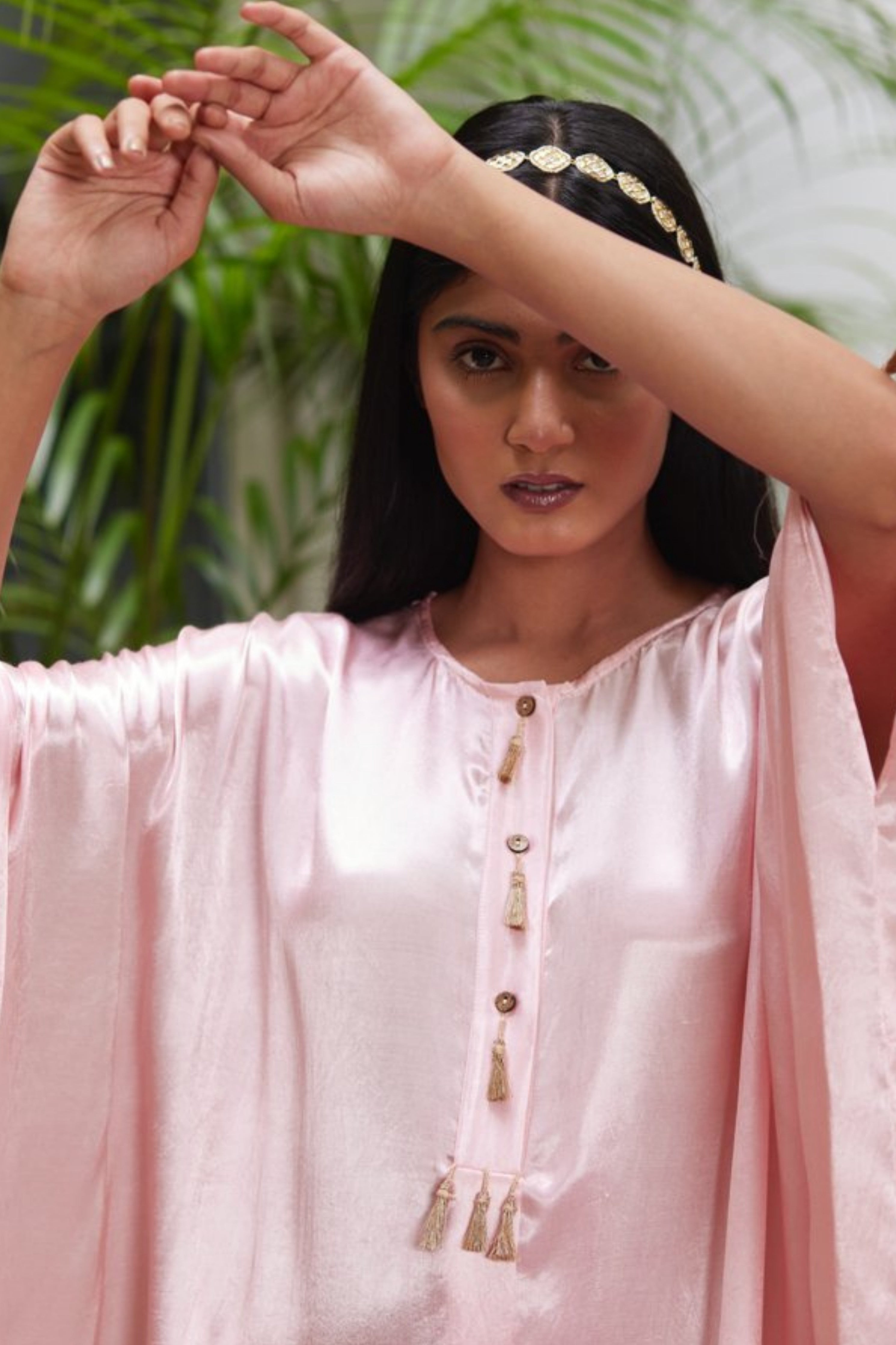 Pink Gold Kaftan
