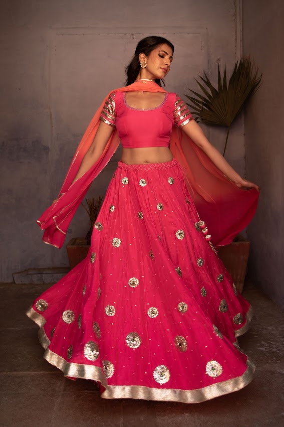 Pink Lehenga Set