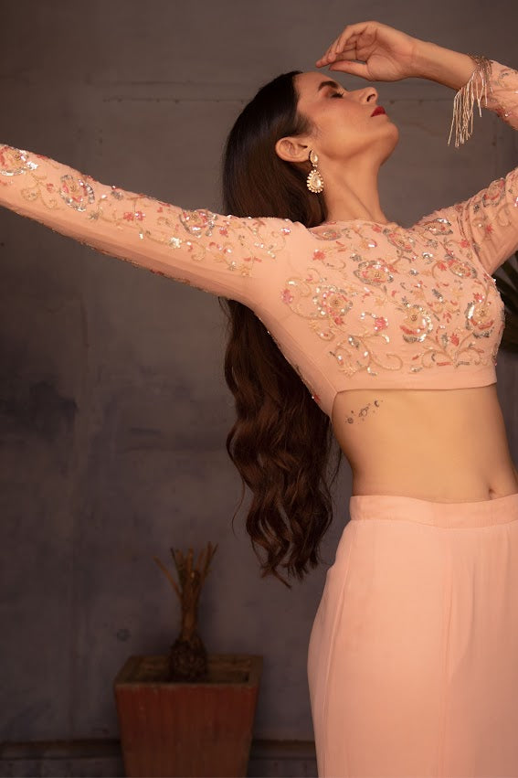 Powder Pink Skirt Set