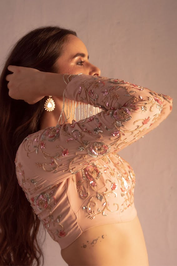 Powder Pink Skirt Set