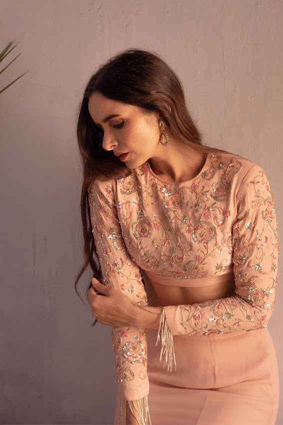 Powder Pink Skirt Set