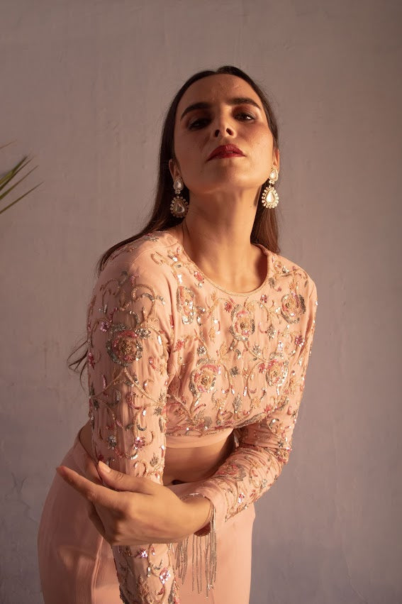 Powder Pink Skirt Set