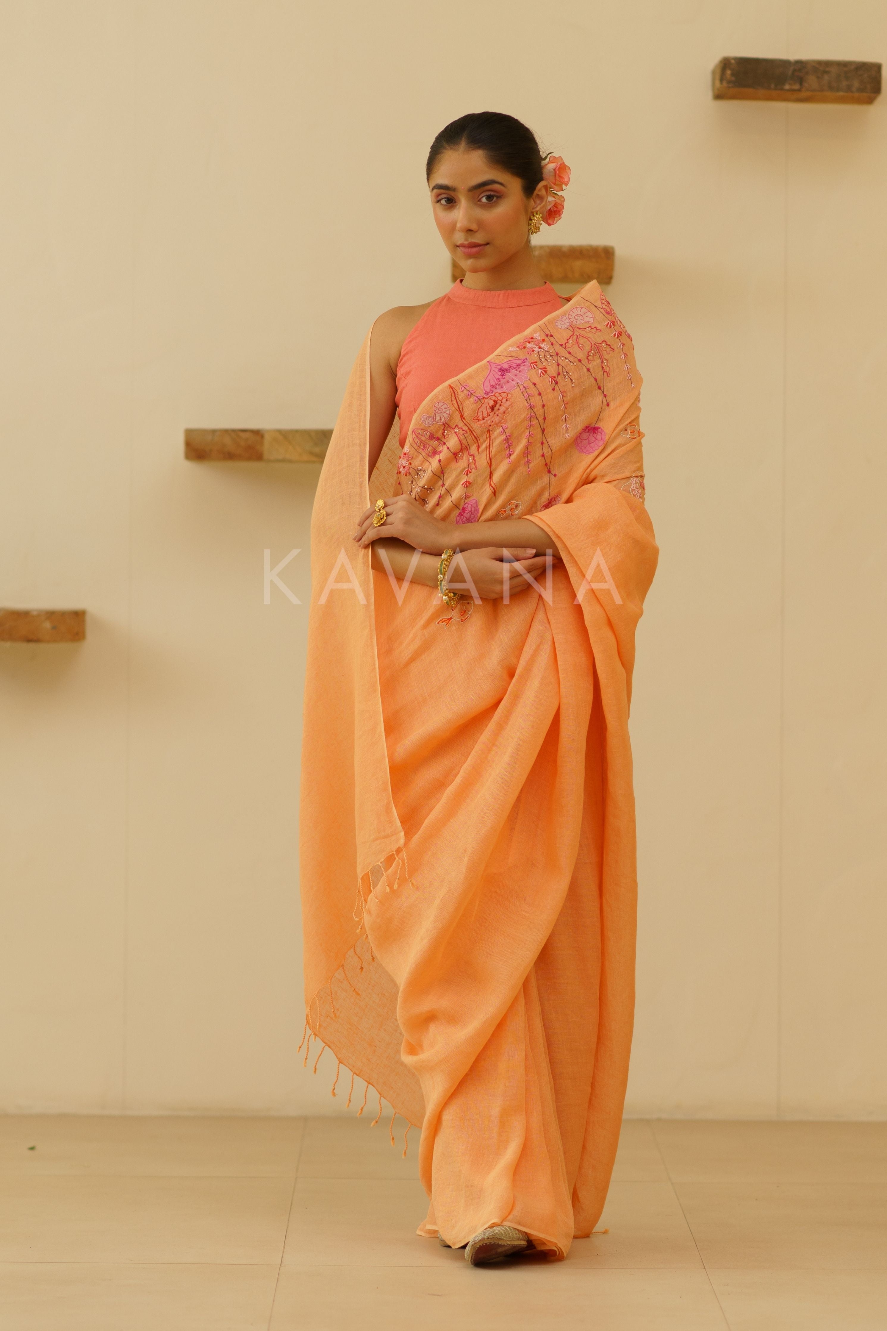Preet Linen Sari