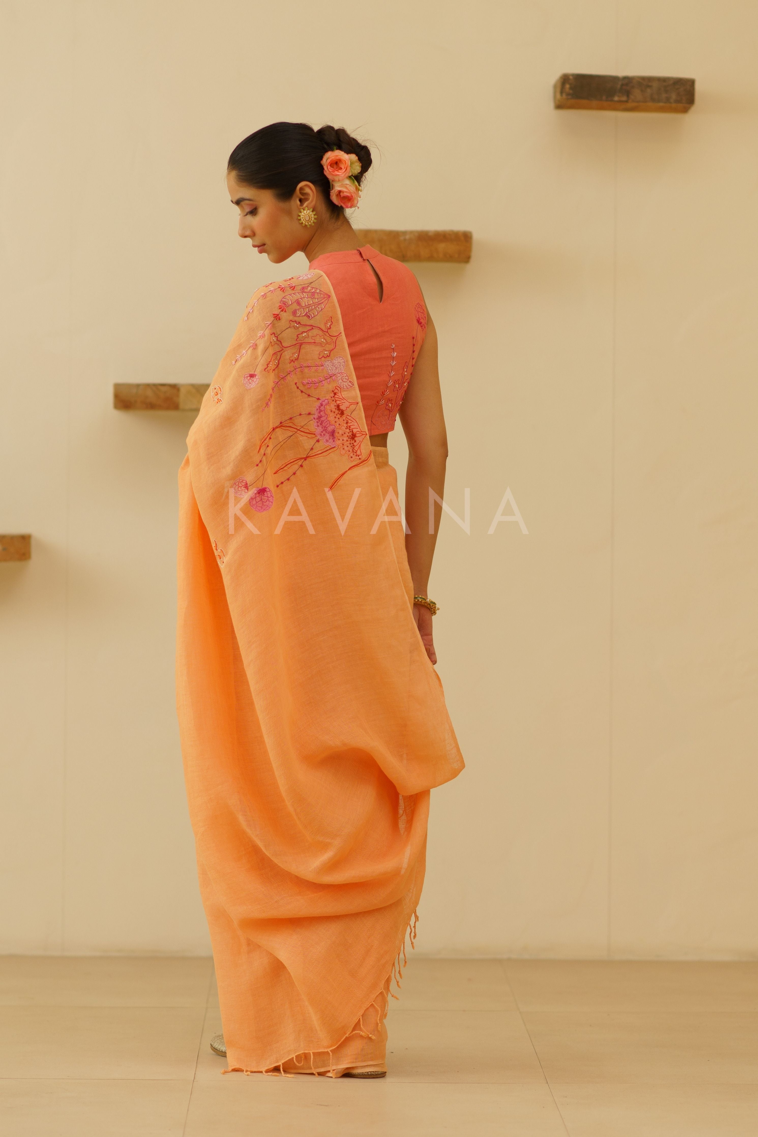 Preet Linen Sari