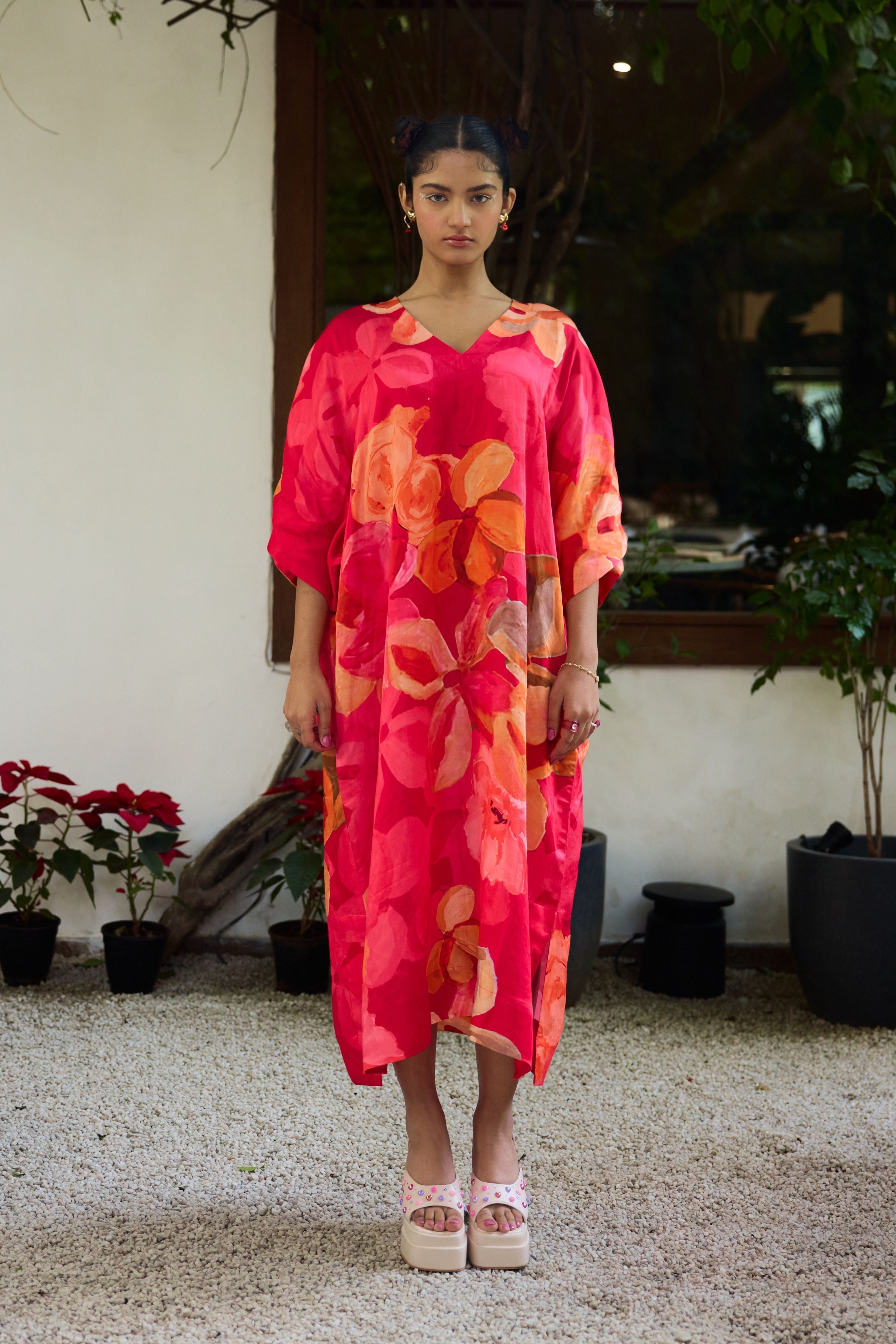 Printed Kaftan Set