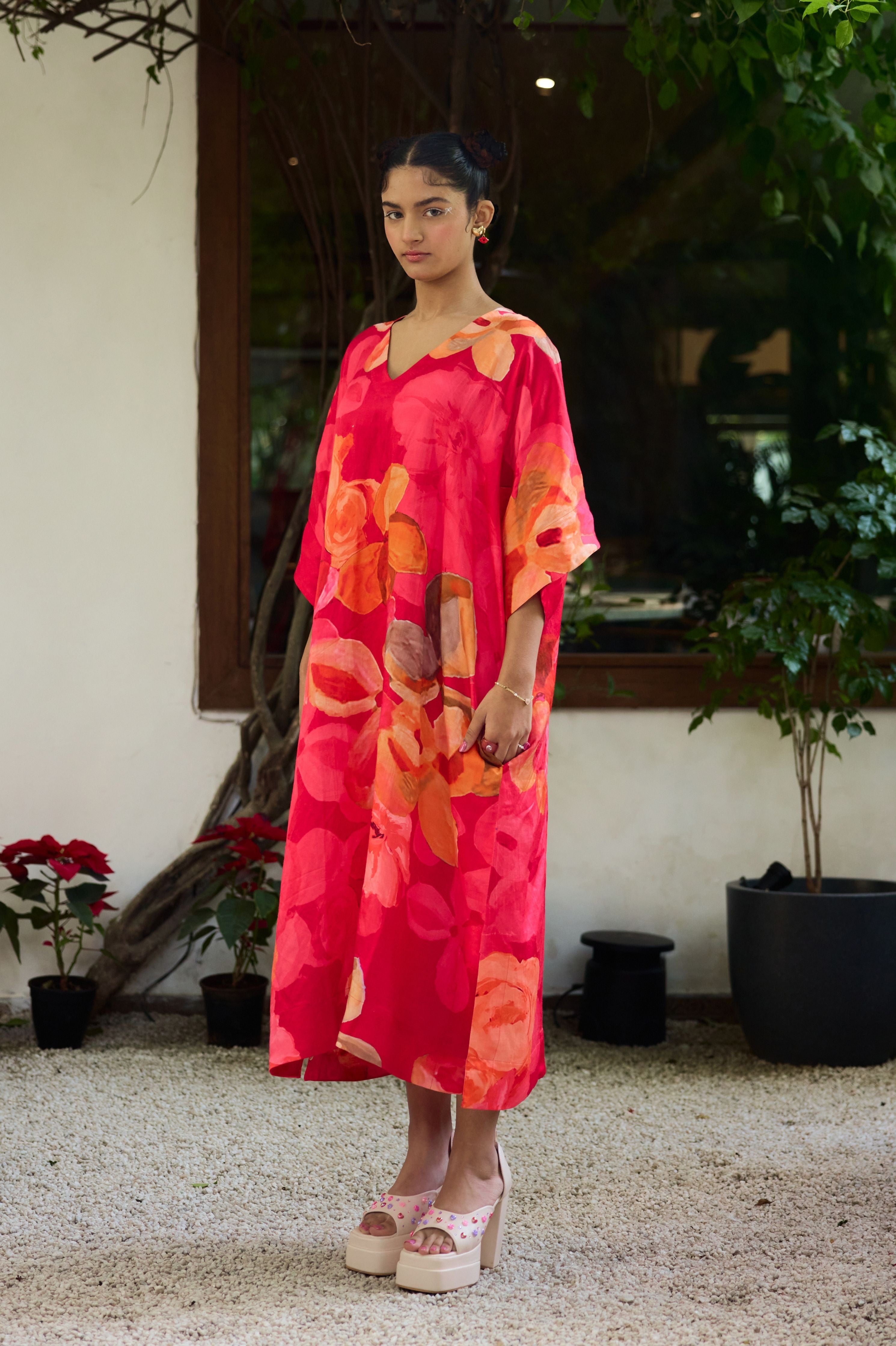 Printed Kaftan Set