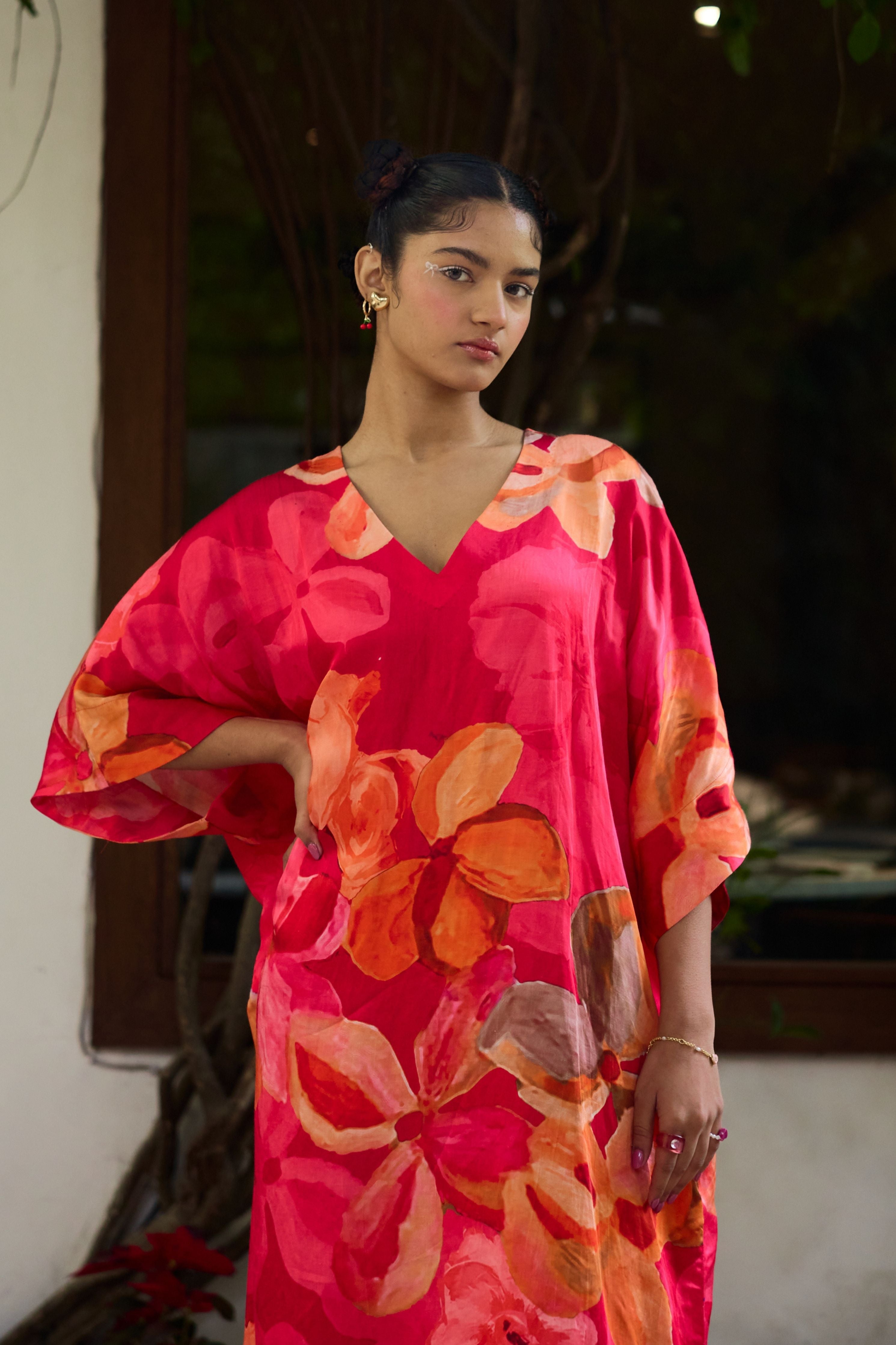 Printed Kaftan Set