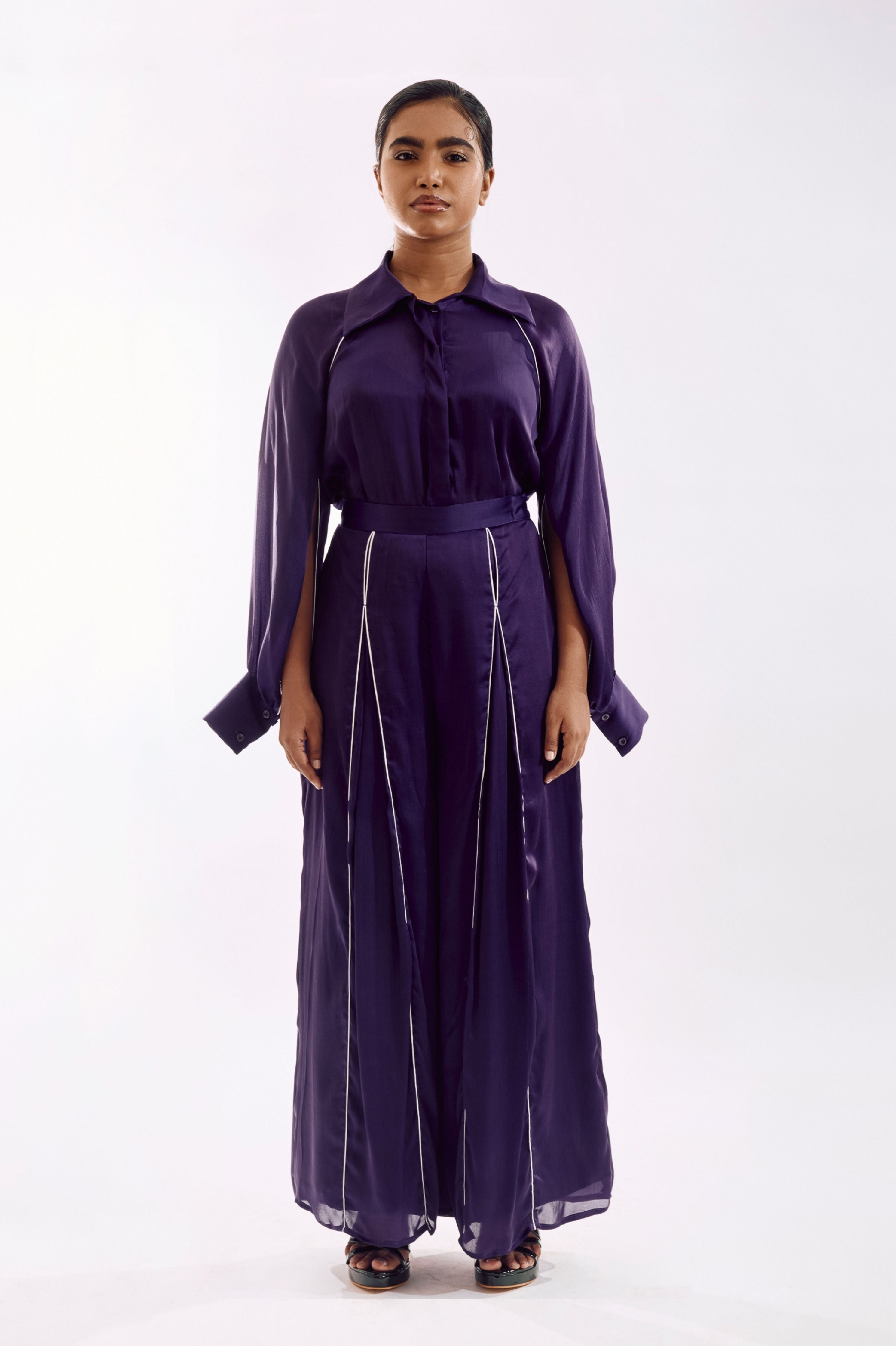 Purple Cape Co-Ord set