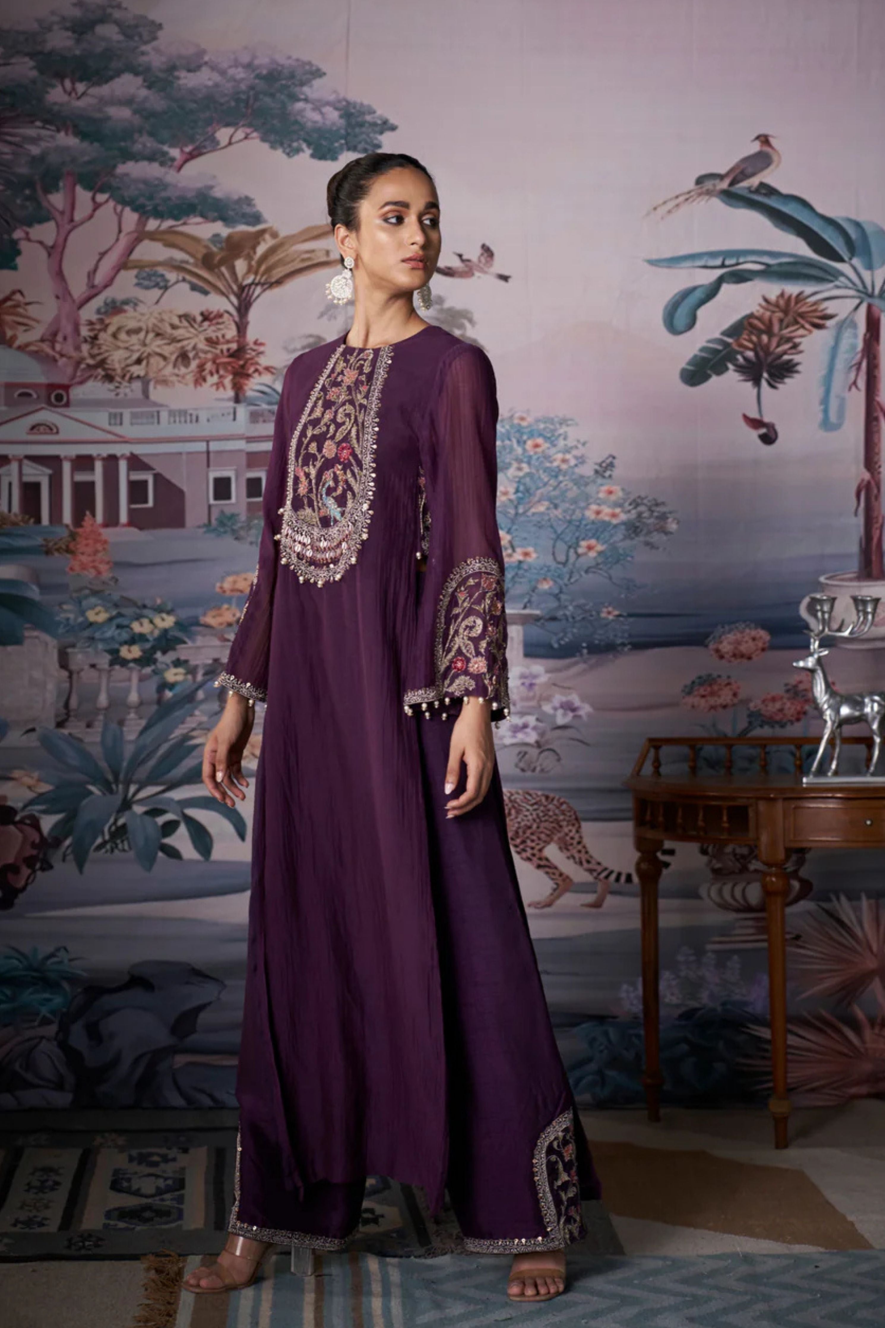 Purple Kurta Set