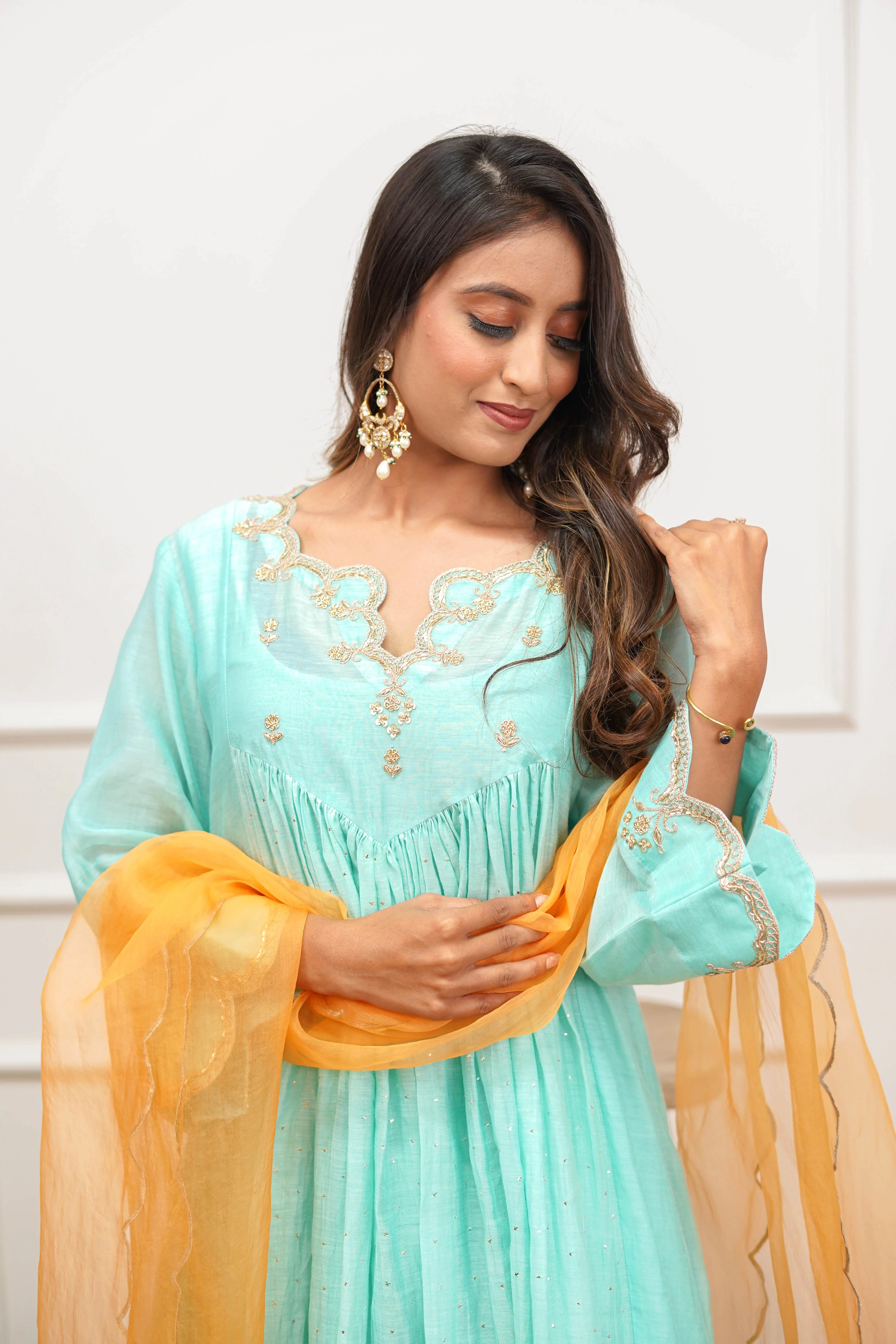 Turquoise Noor Kurta Set