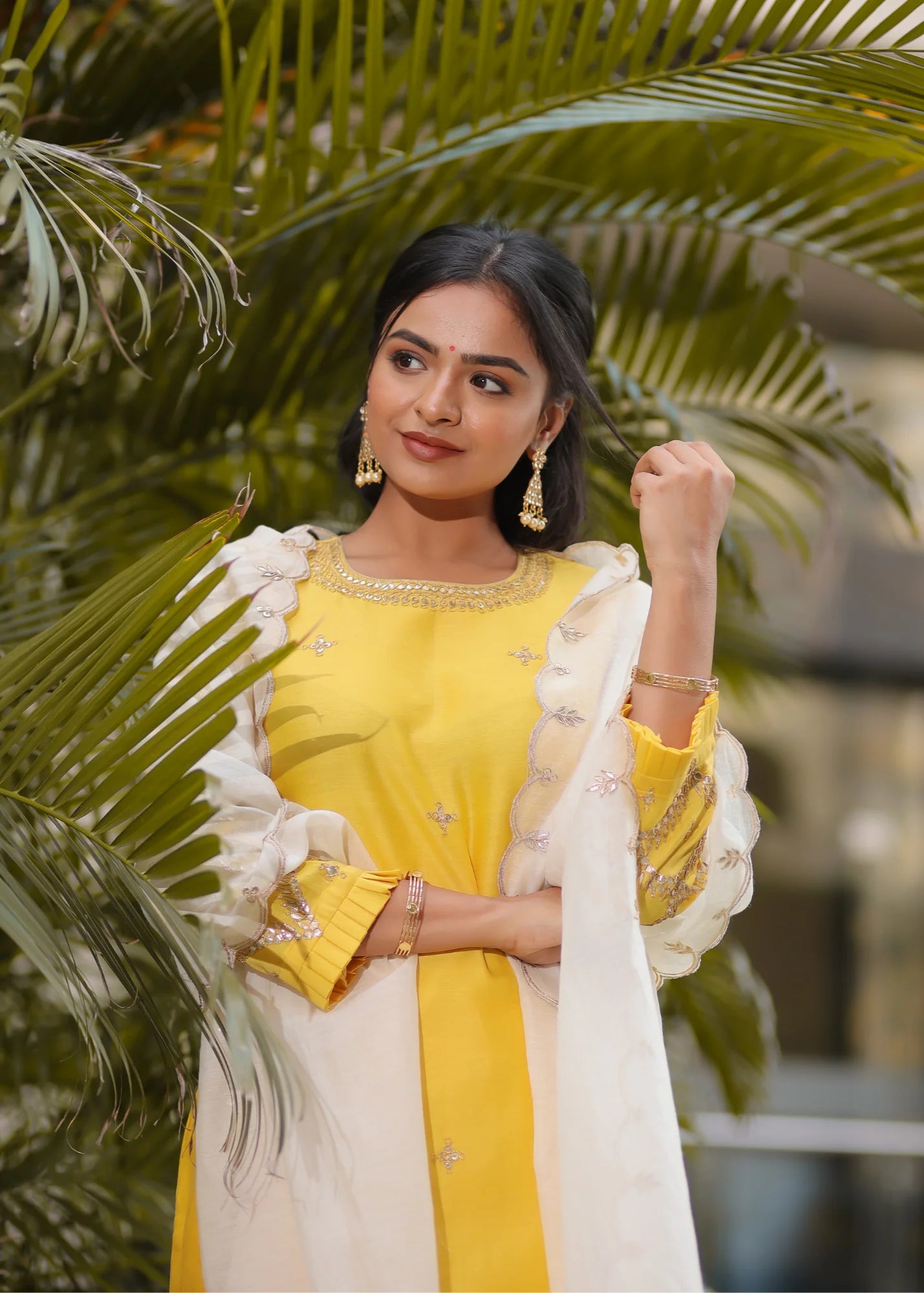 Yellow Blossom Kurta Set